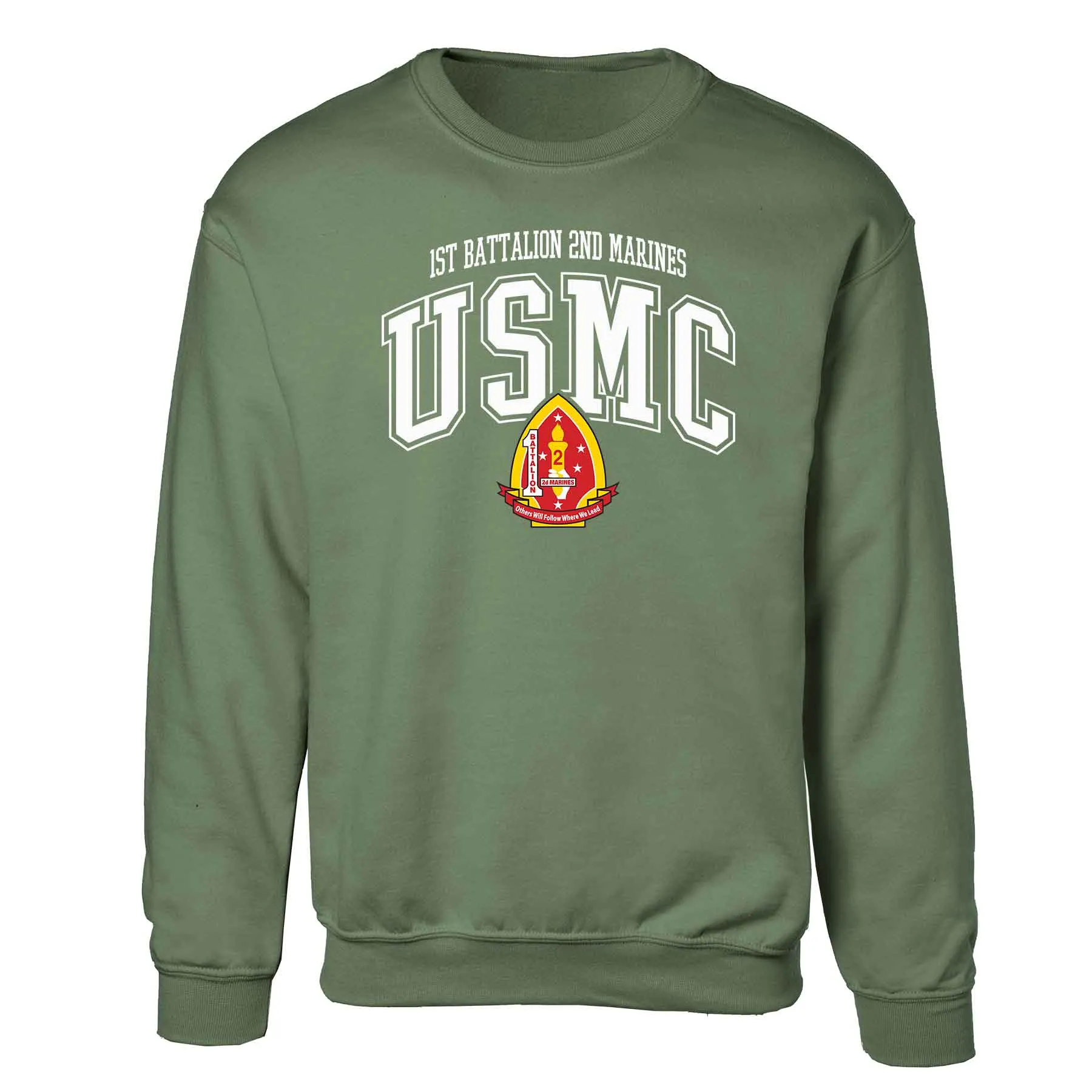 1st Battalion 2nd Marines Arched Sweatshirt