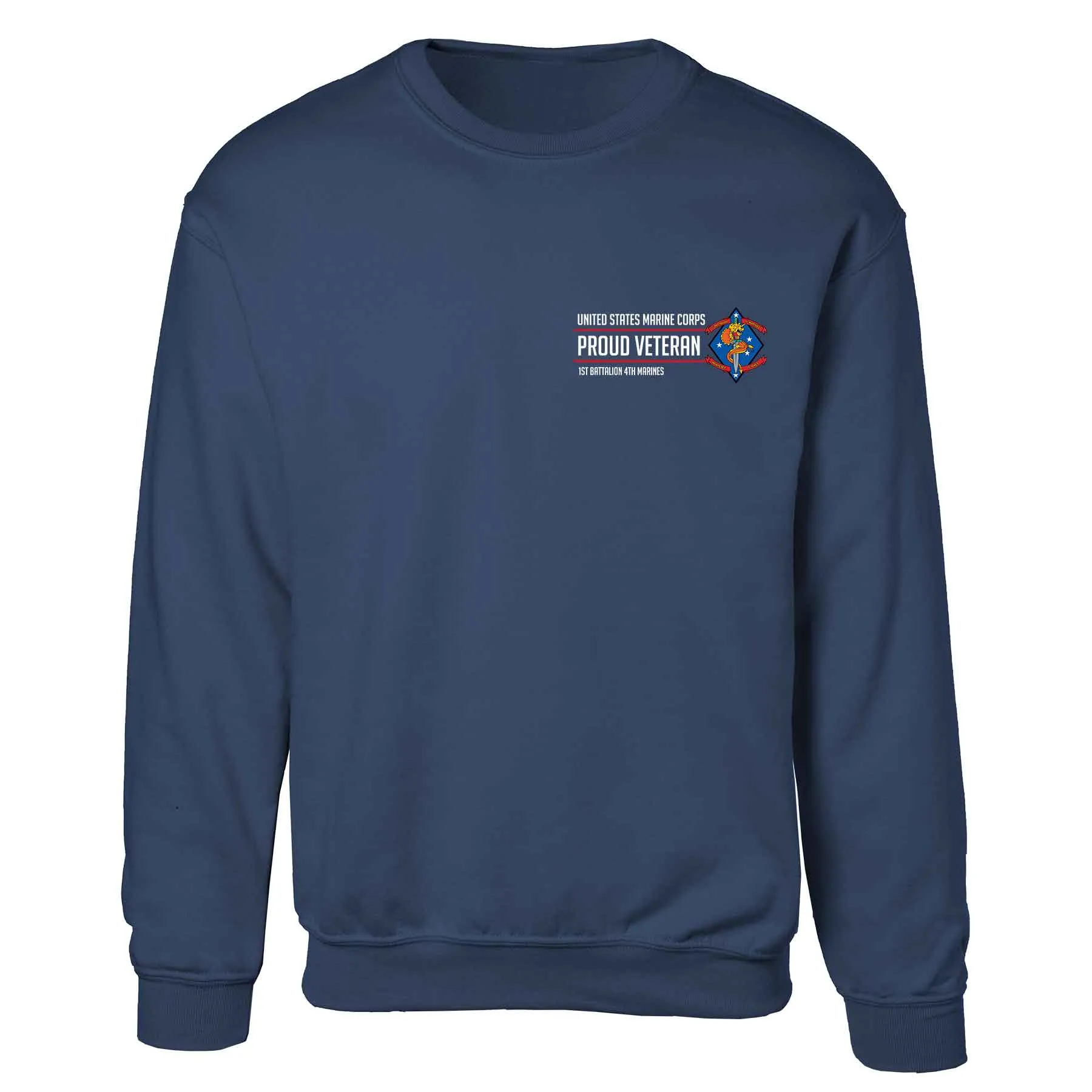 1st Battalion 4th Marines Proud Veteran Sweatshirt