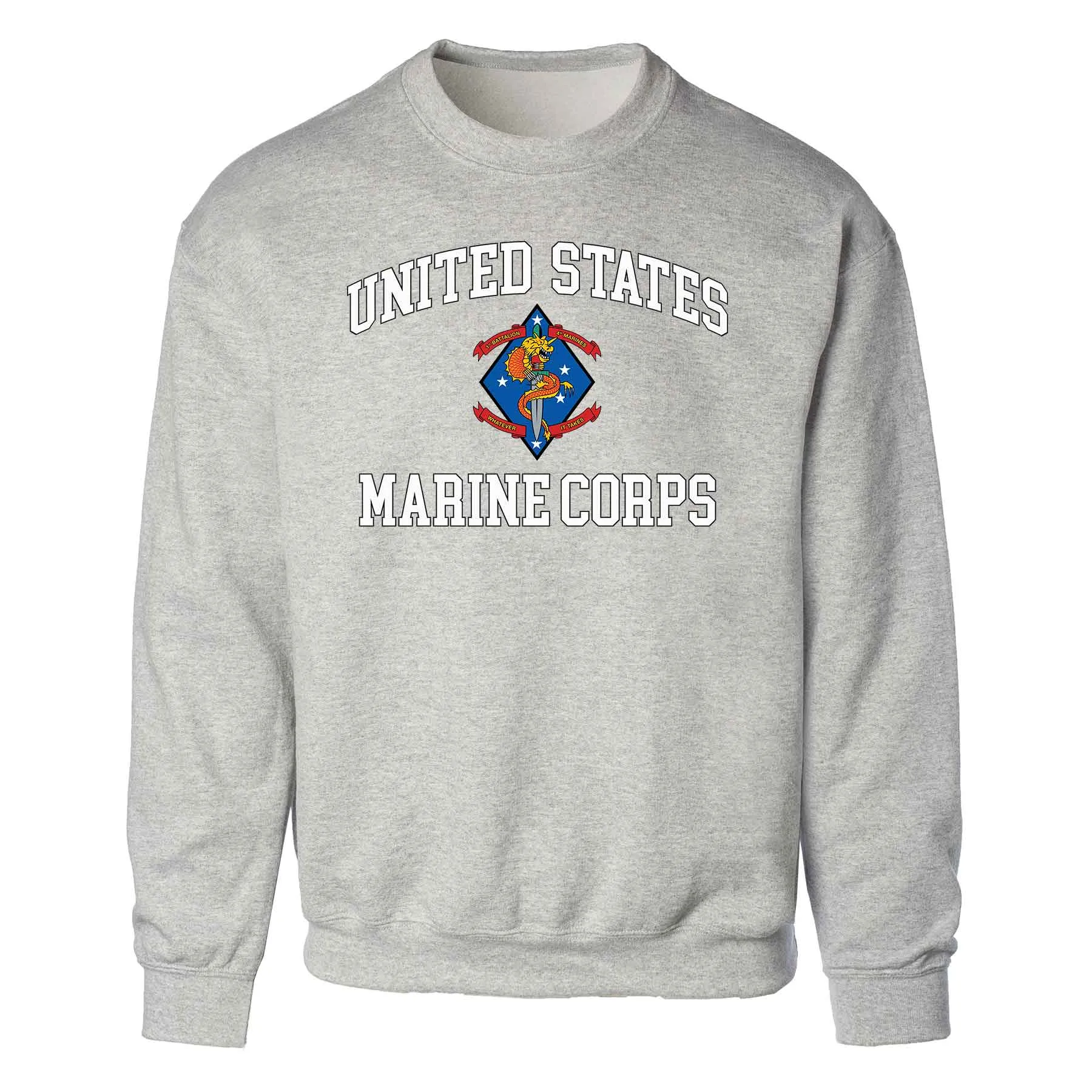 1st Battalion 4th Marines USMC Sweatshirt