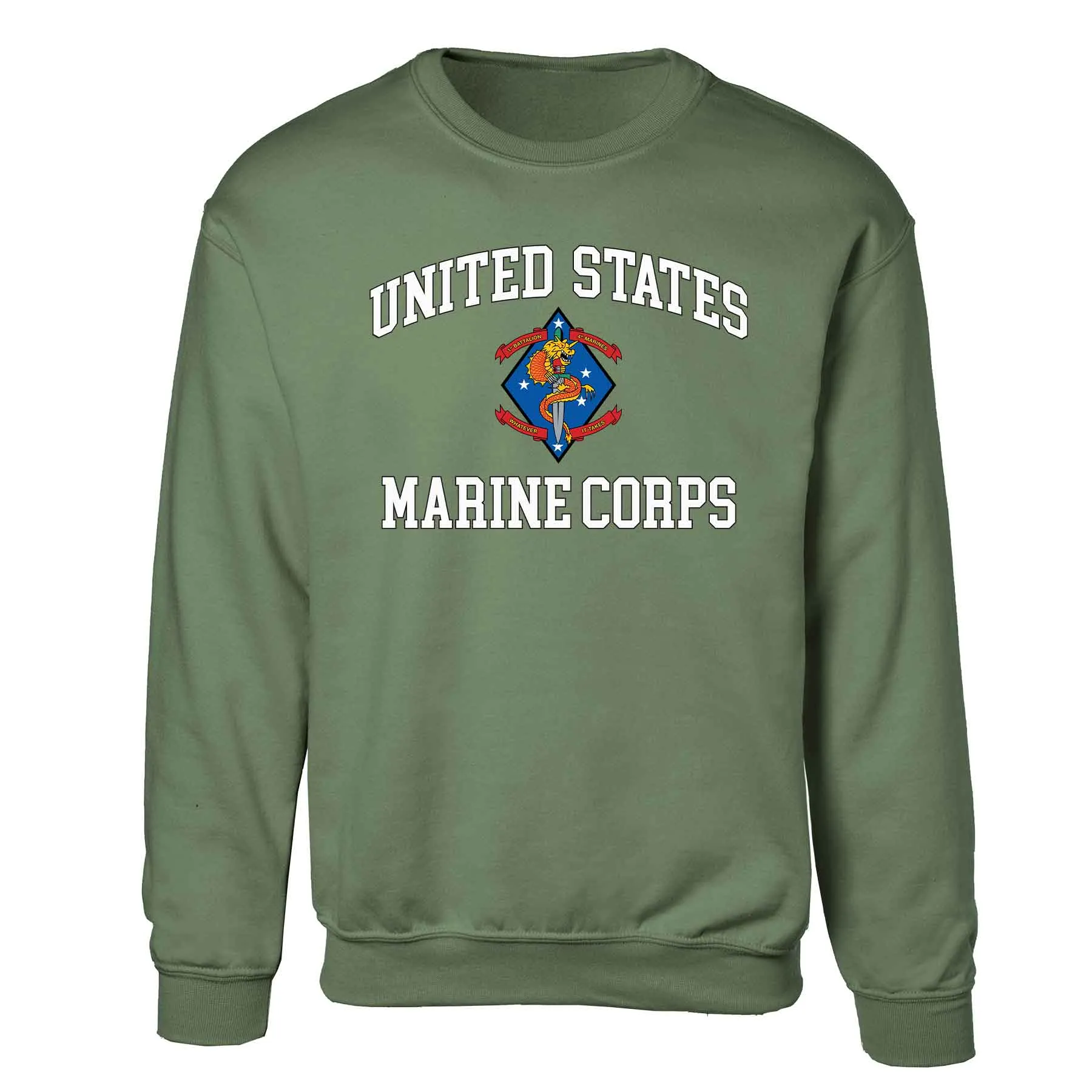 1st Battalion 4th Marines USMC Sweatshirt