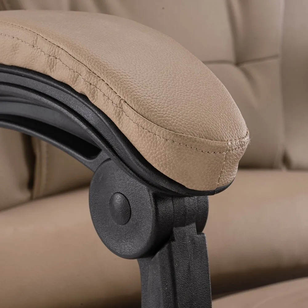 8 Point Massage Chair Executive Office Computer Seat Footrest Recliner Pu Leather