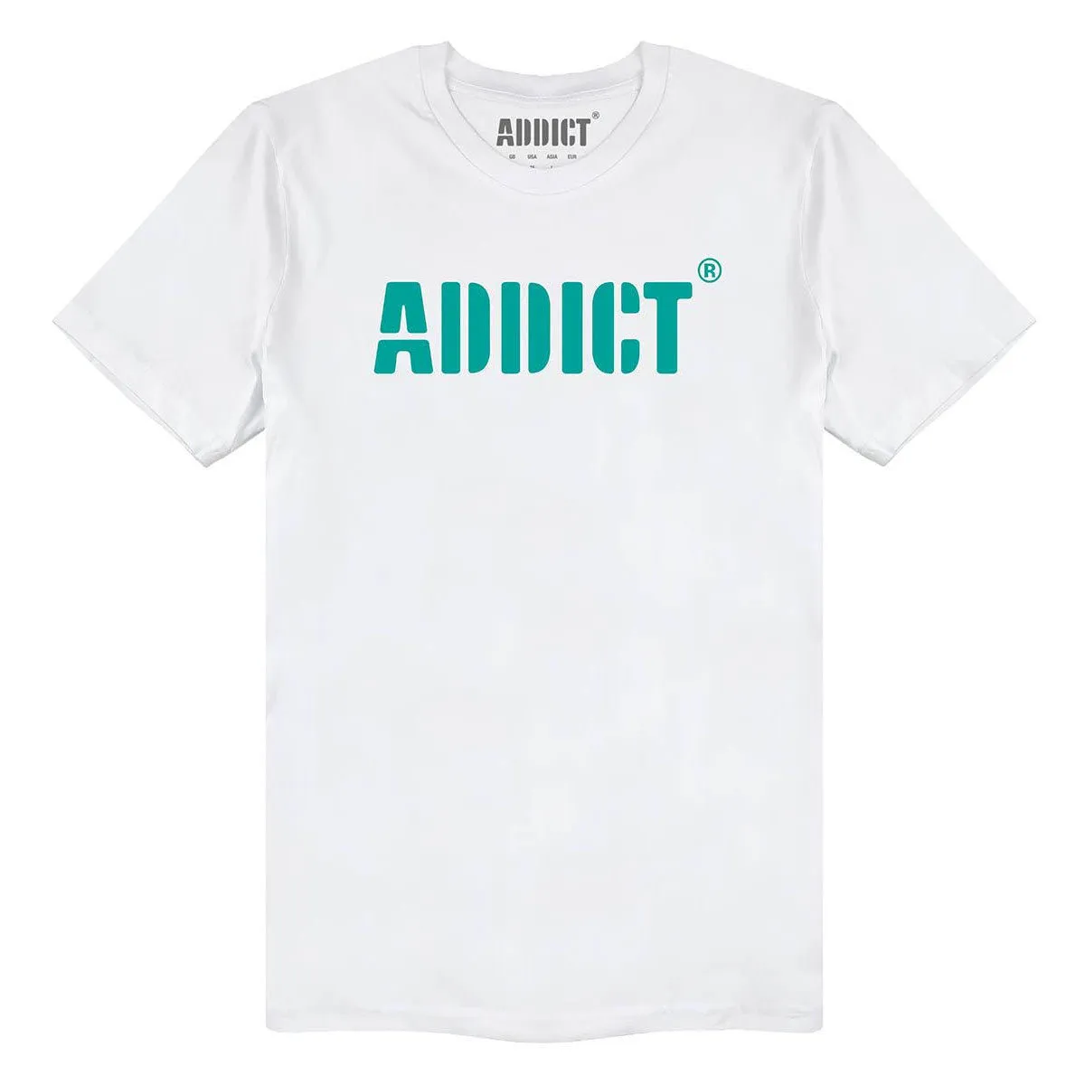 Addict Unisex Adult Stencil Logo T-Shirt