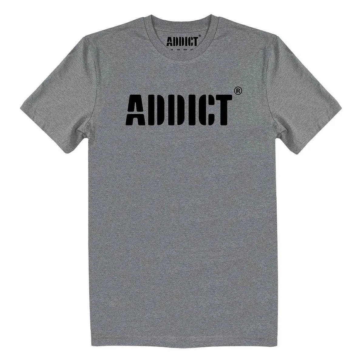 Addict Unisex Adult Stencil Logo T-Shirt