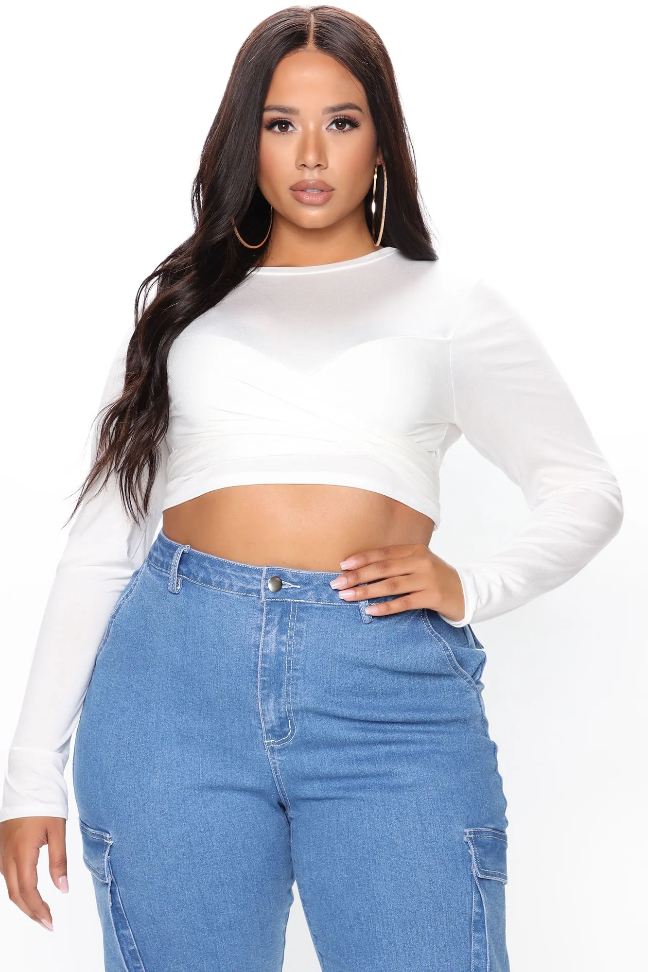 All Wrapped Up Top - Ivory