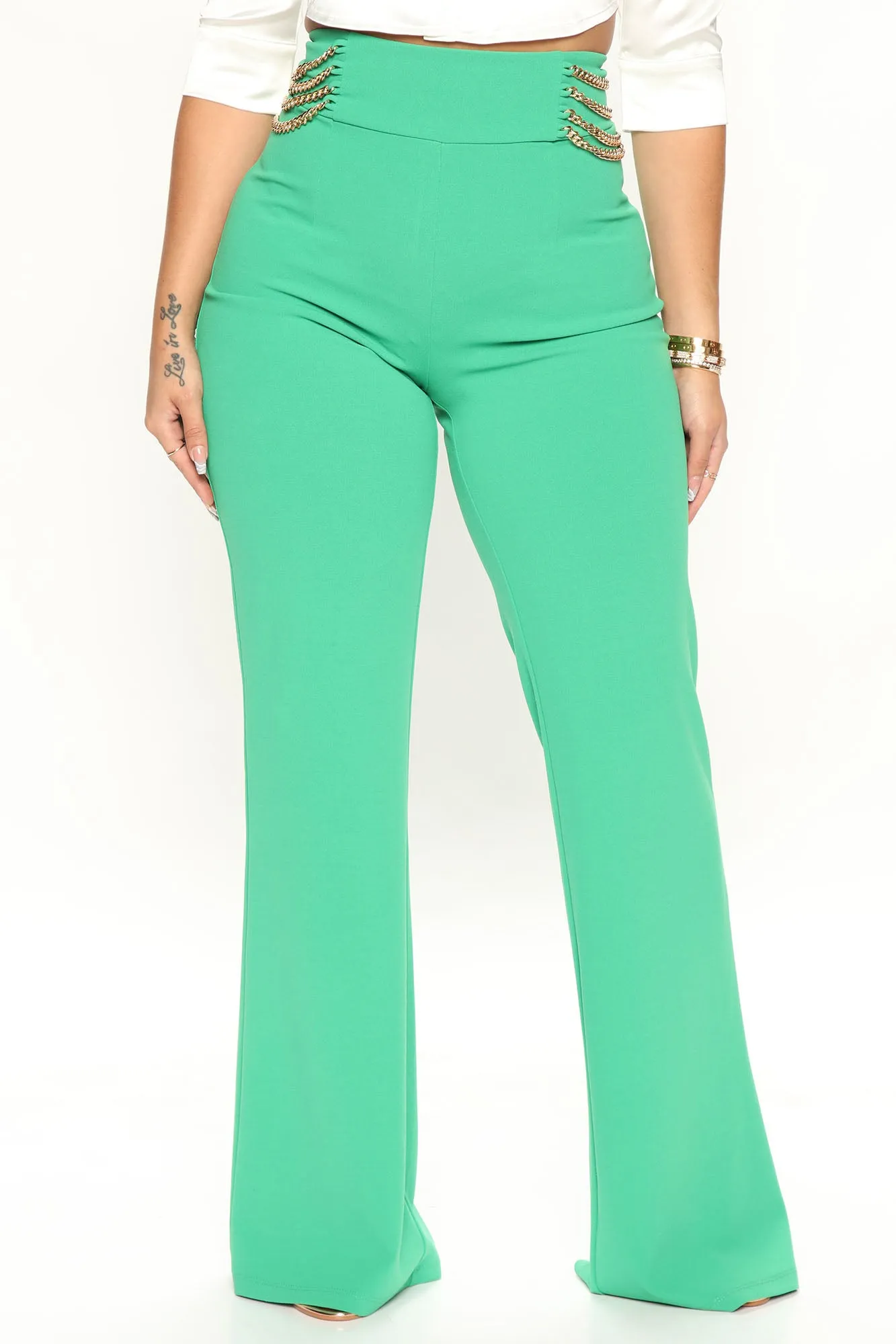 Always Classy Wide Leg Pant 33 - Kelly Green