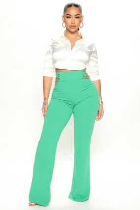 Always Classy Wide Leg Pant 33 - Kelly Green