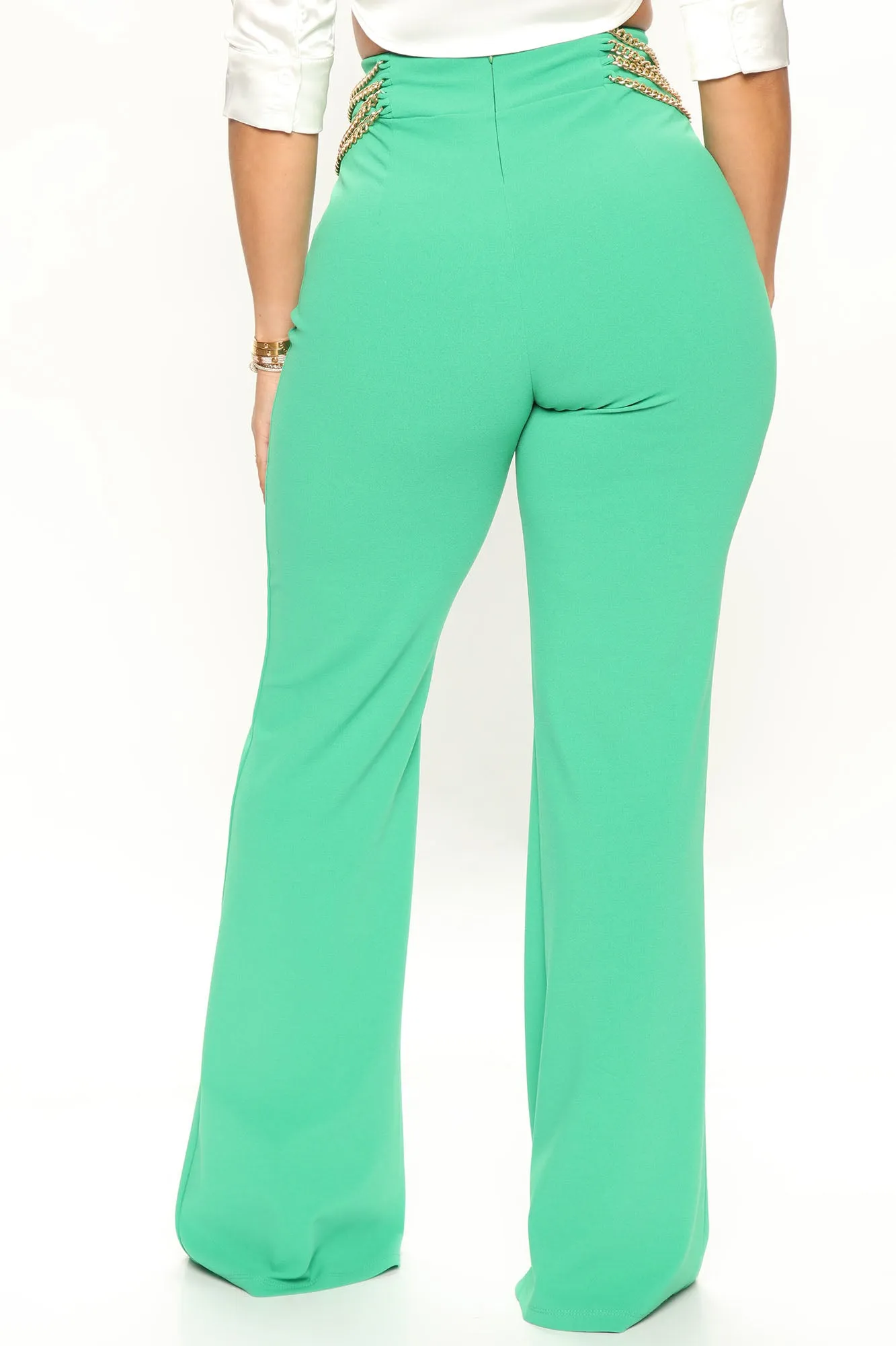 Always Classy Wide Leg Pant 33 - Kelly Green