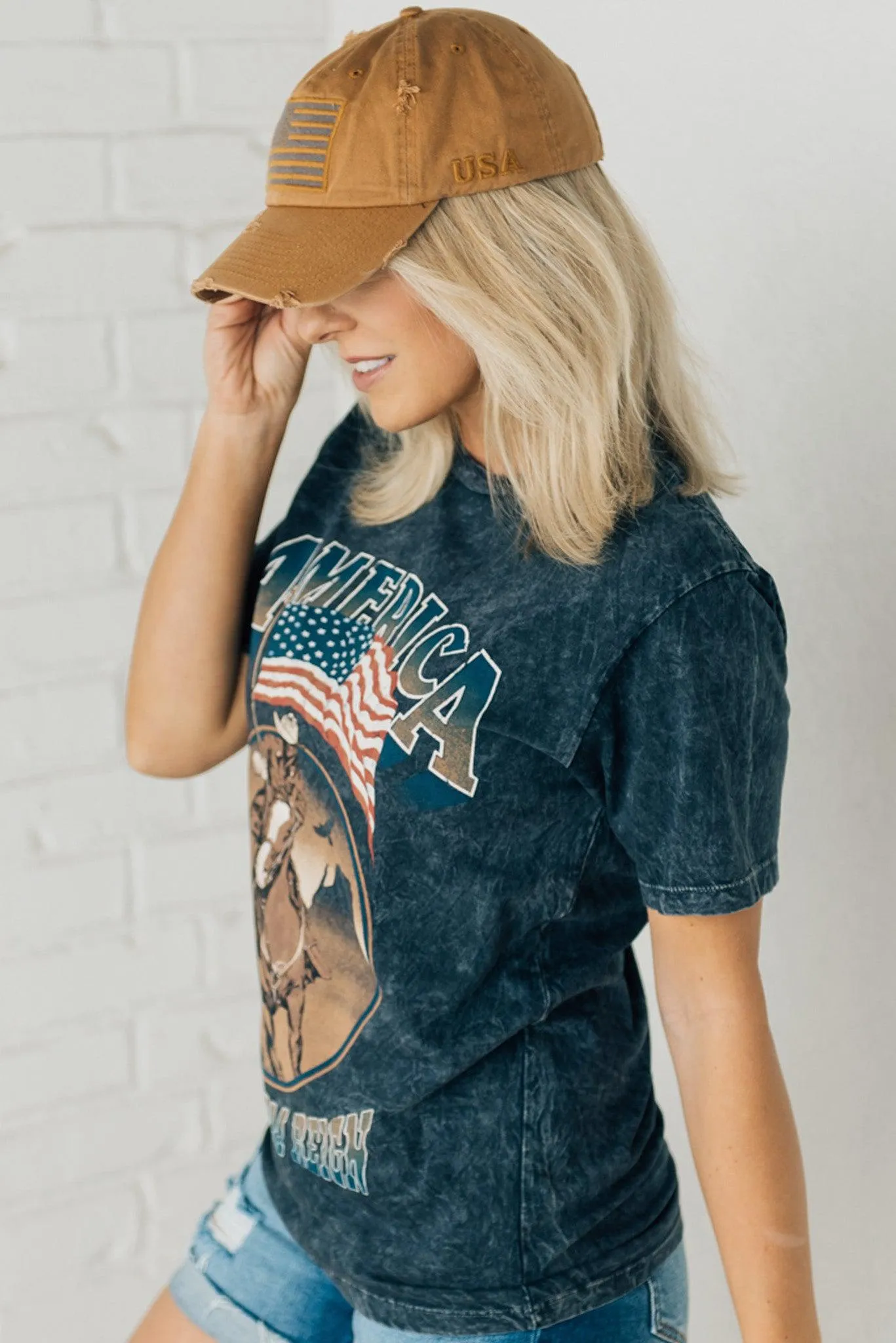American Cowboy Mineral Wash Graphic Tee