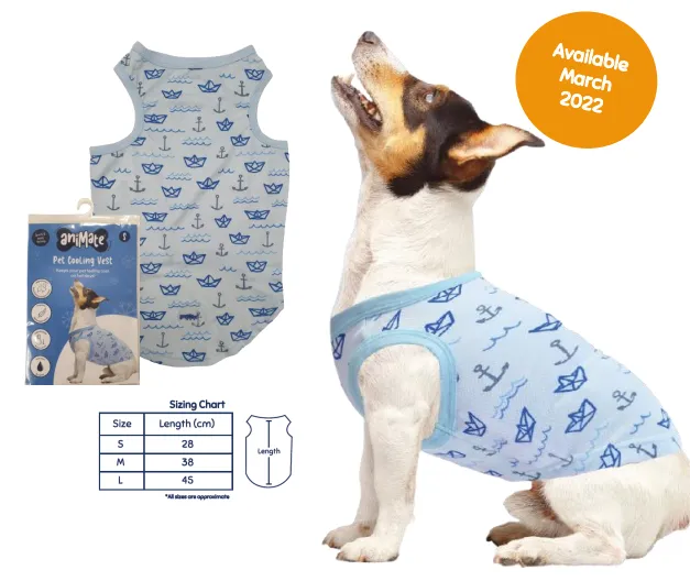 Animate - Pet Cooling Vest - Flamingo - Small - 28cm (Chest: 44cm, Neck: 29cm)