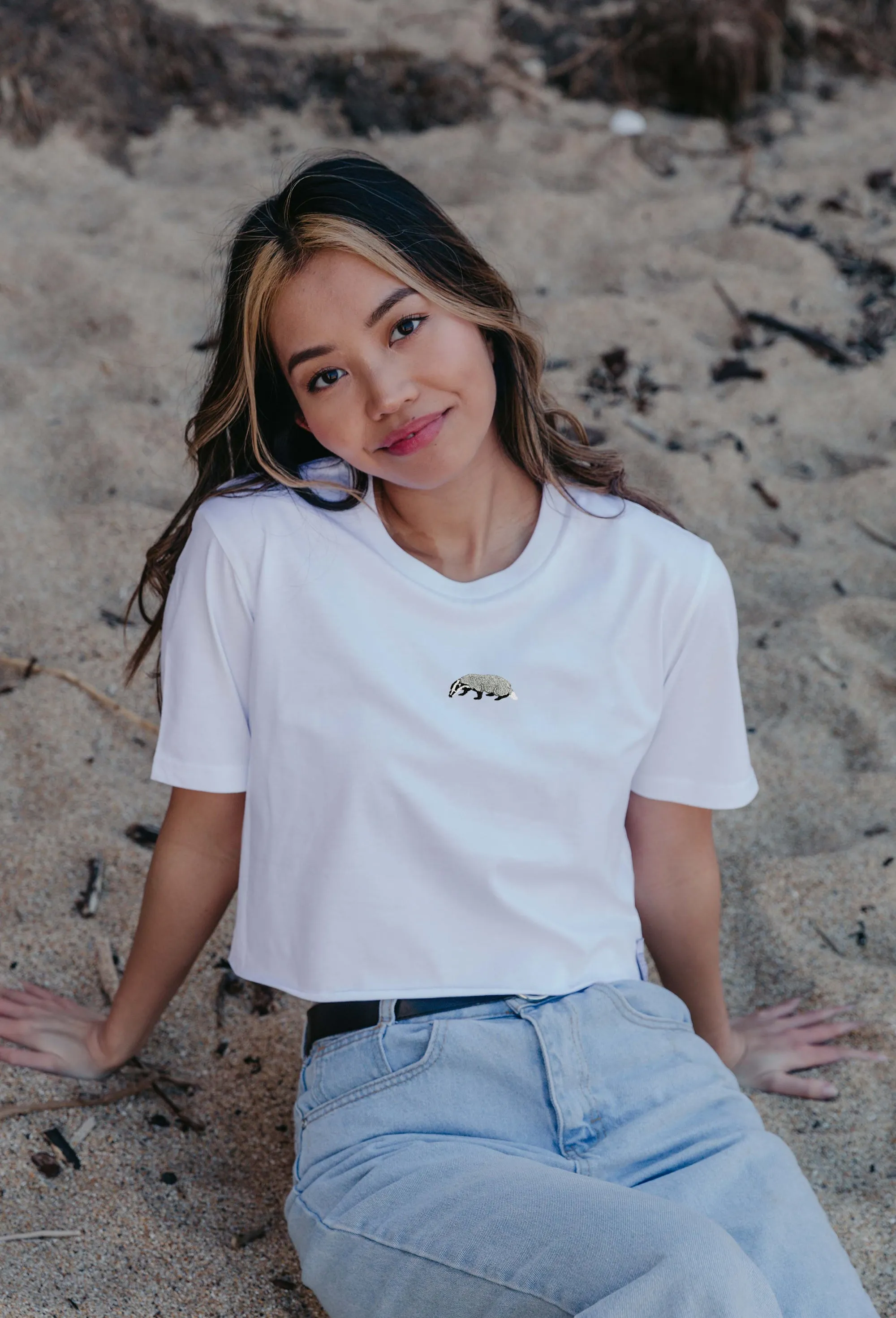 badger womens cropped t-shirt