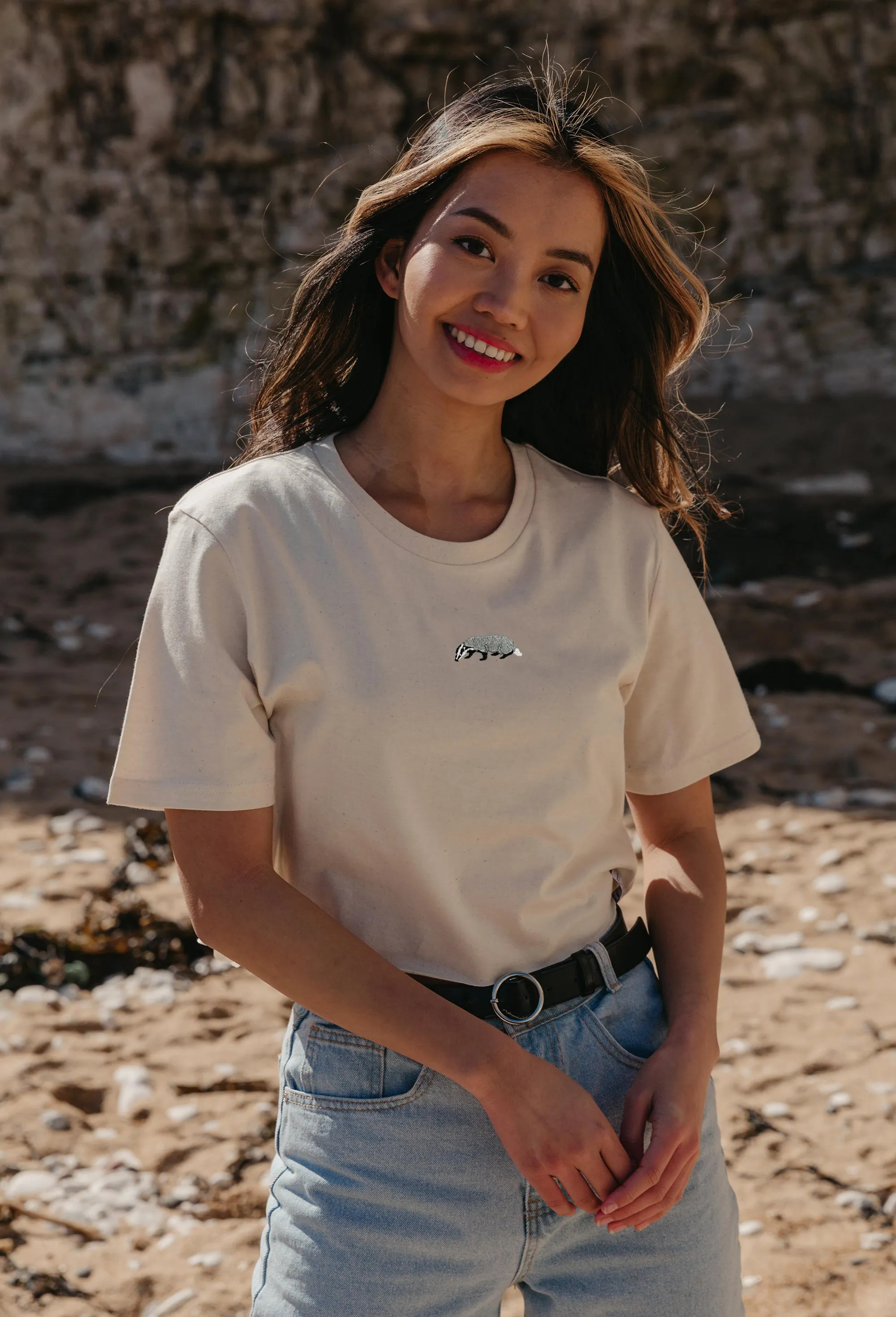 badger womens cropped t-shirt