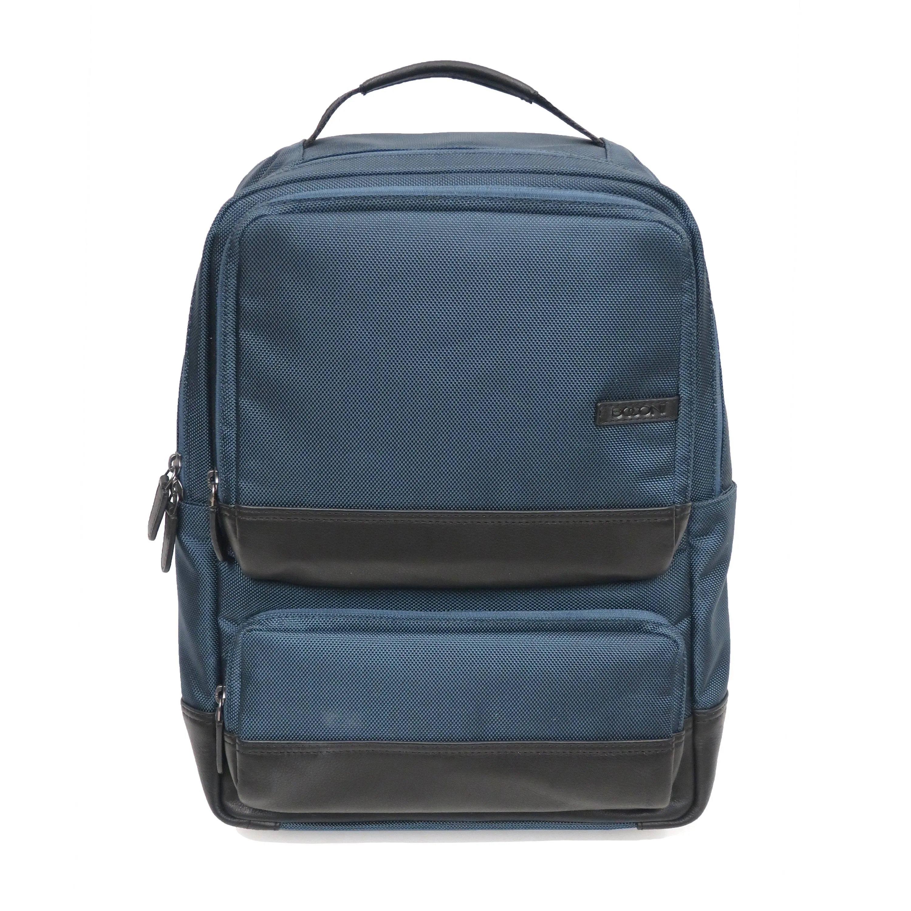 Ballistic Nylon Backpack With Nappa Leather Trims