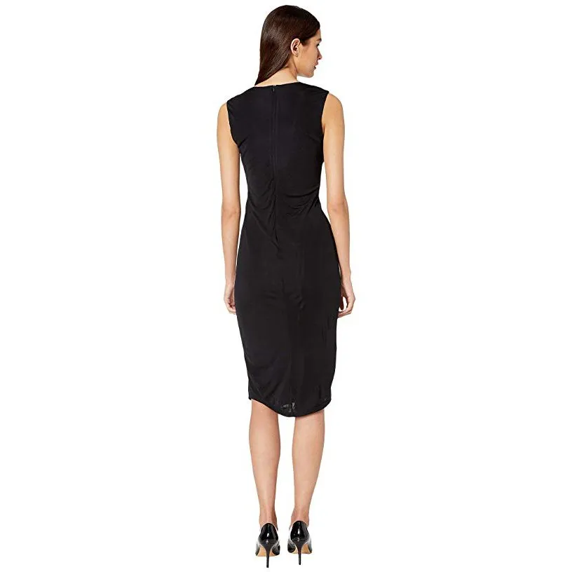 Bardot V-Neck Knit Midi Dress, Size 8