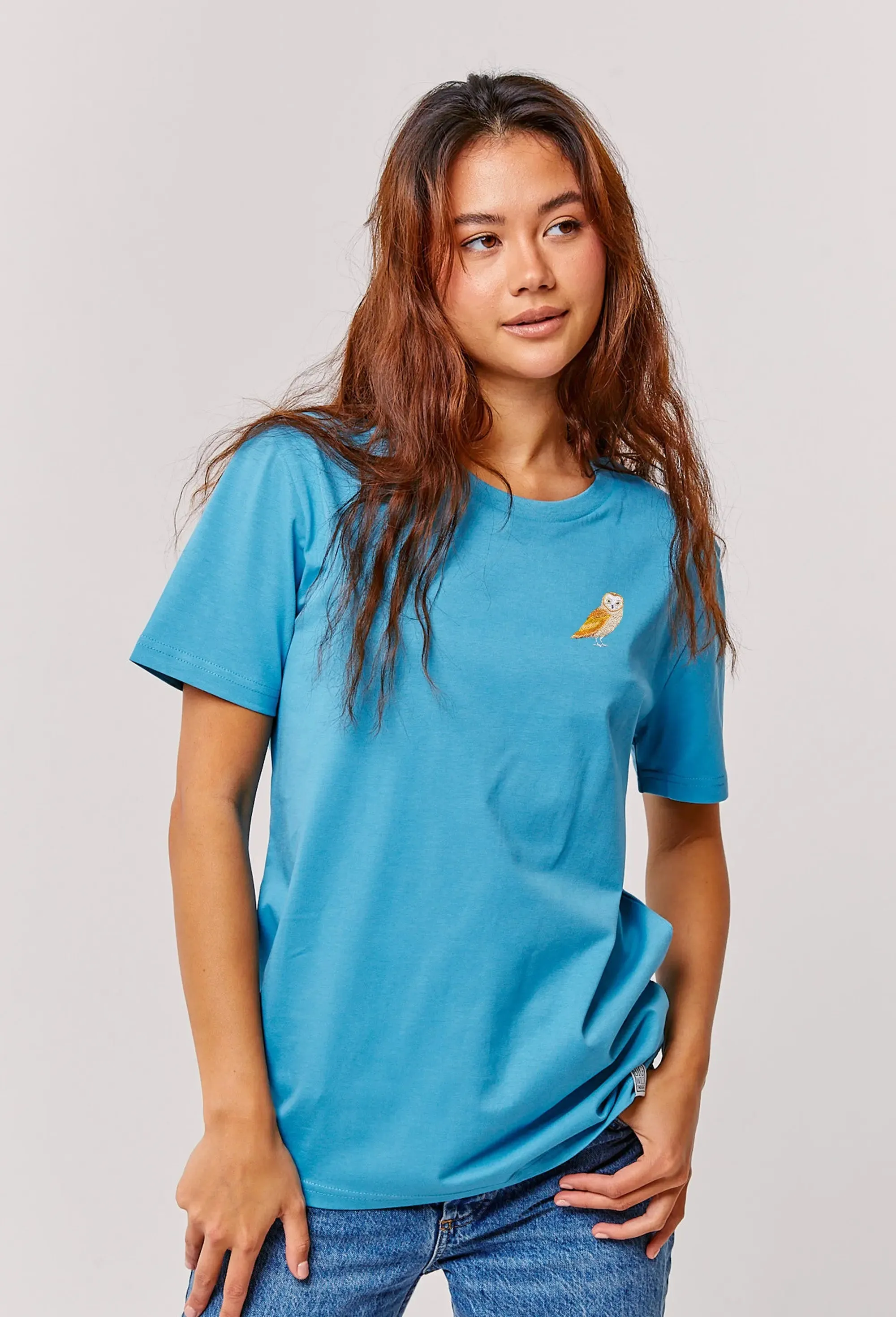 barn owl womens t-shirt