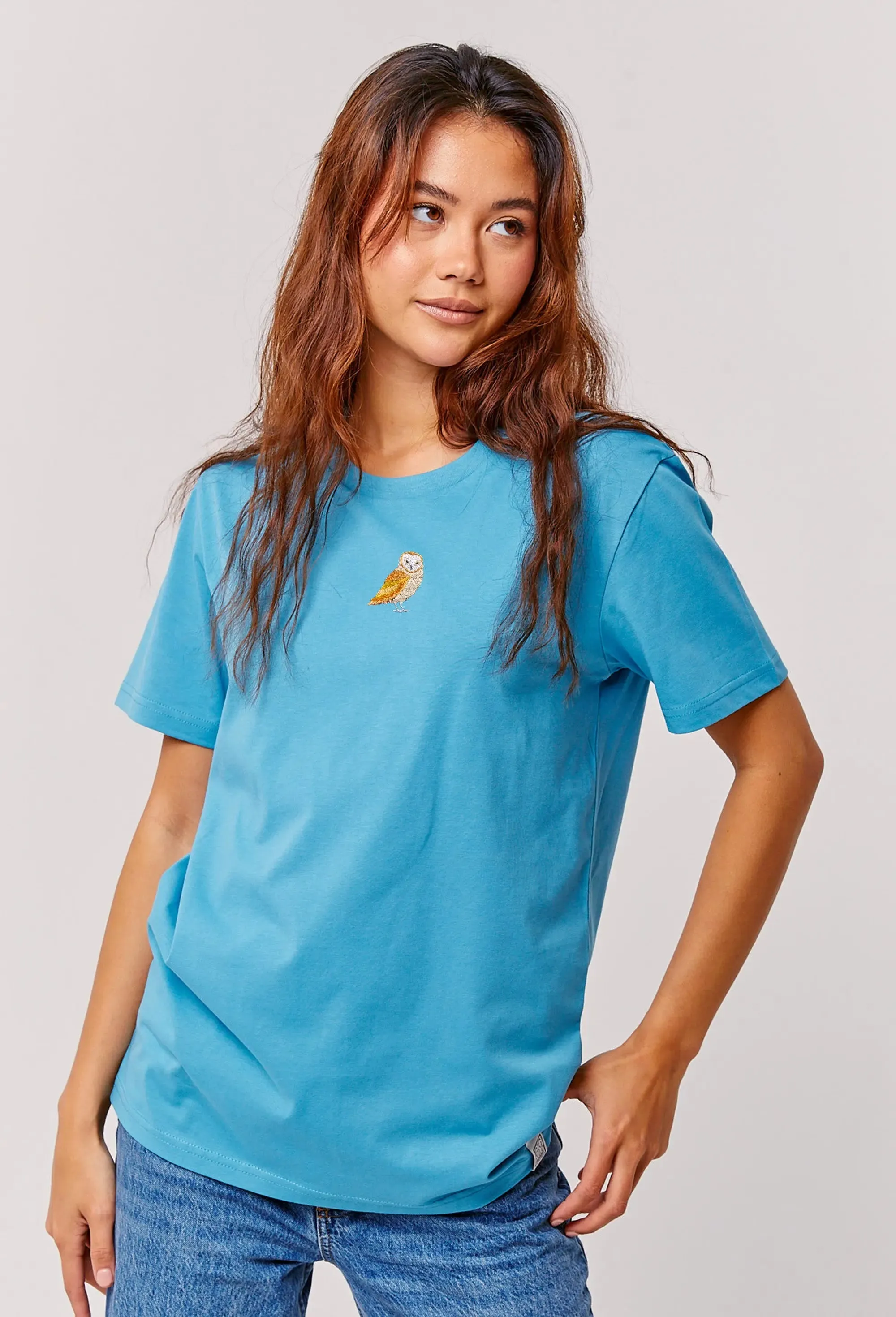 barn owl womens t-shirt