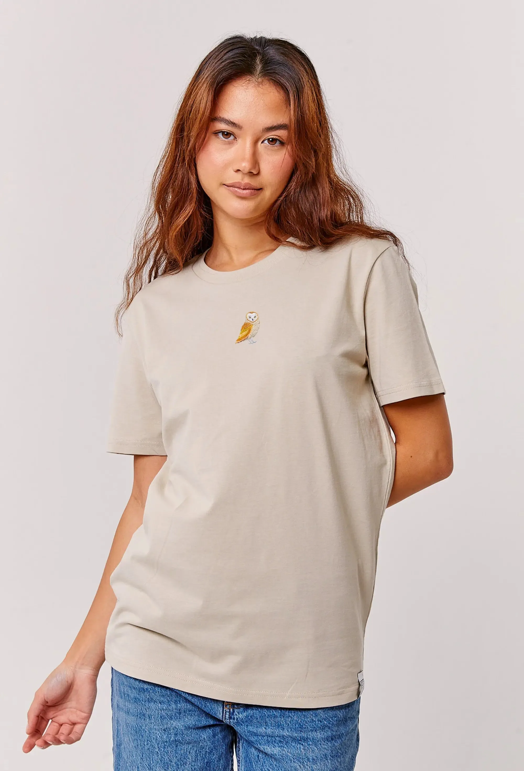 barn owl womens t-shirt