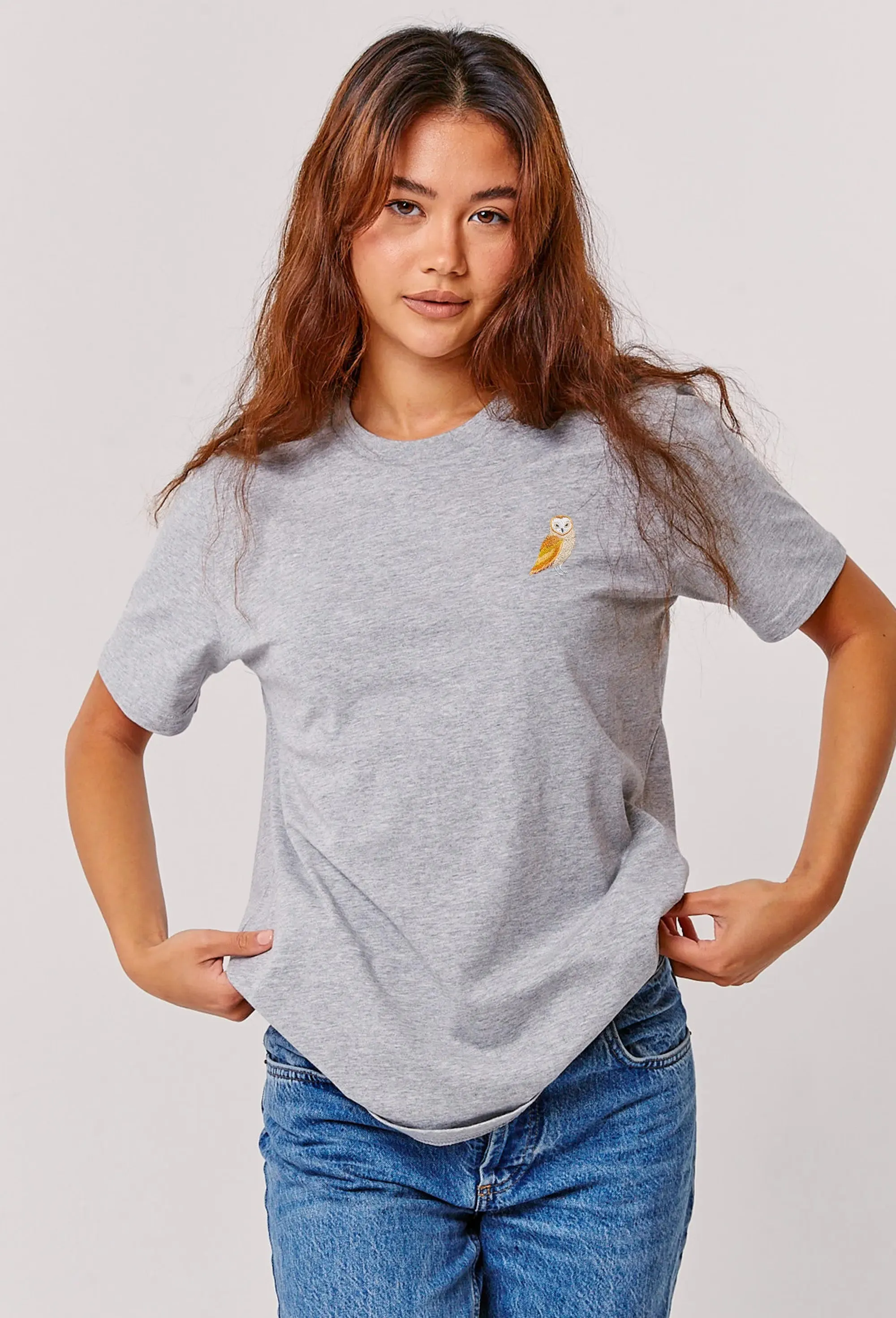 barn owl womens t-shirt