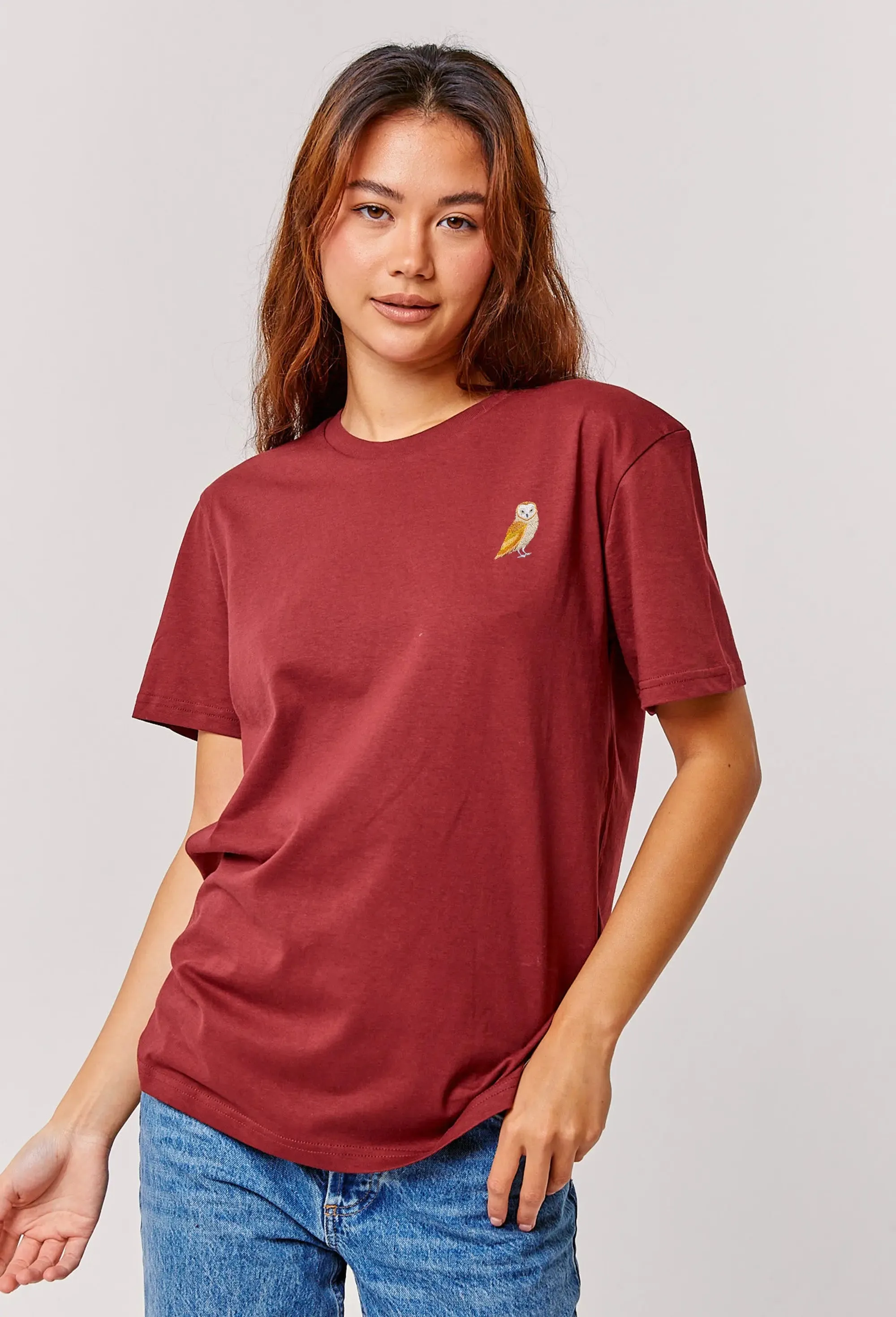 barn owl womens t-shirt