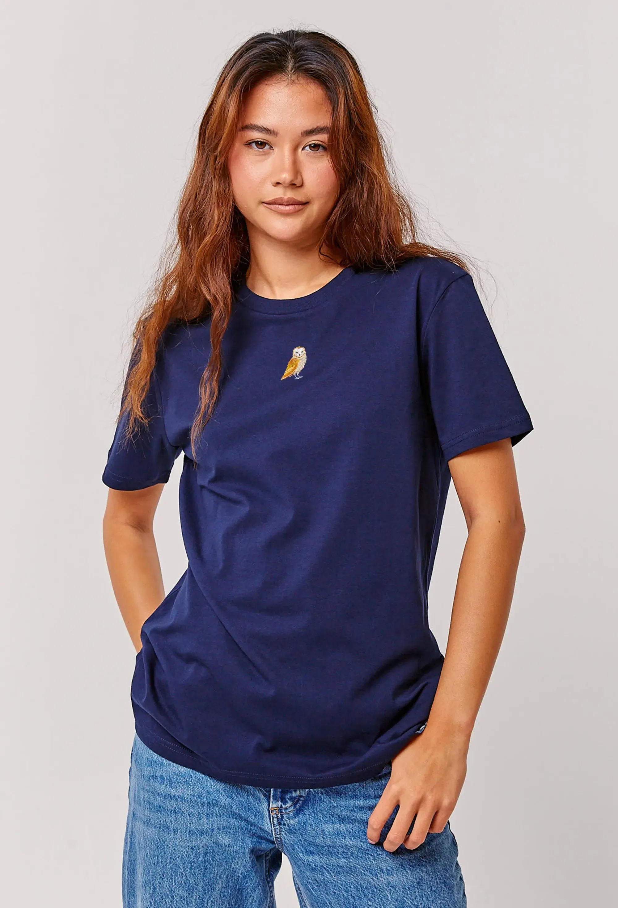 barn owl womens t-shirt