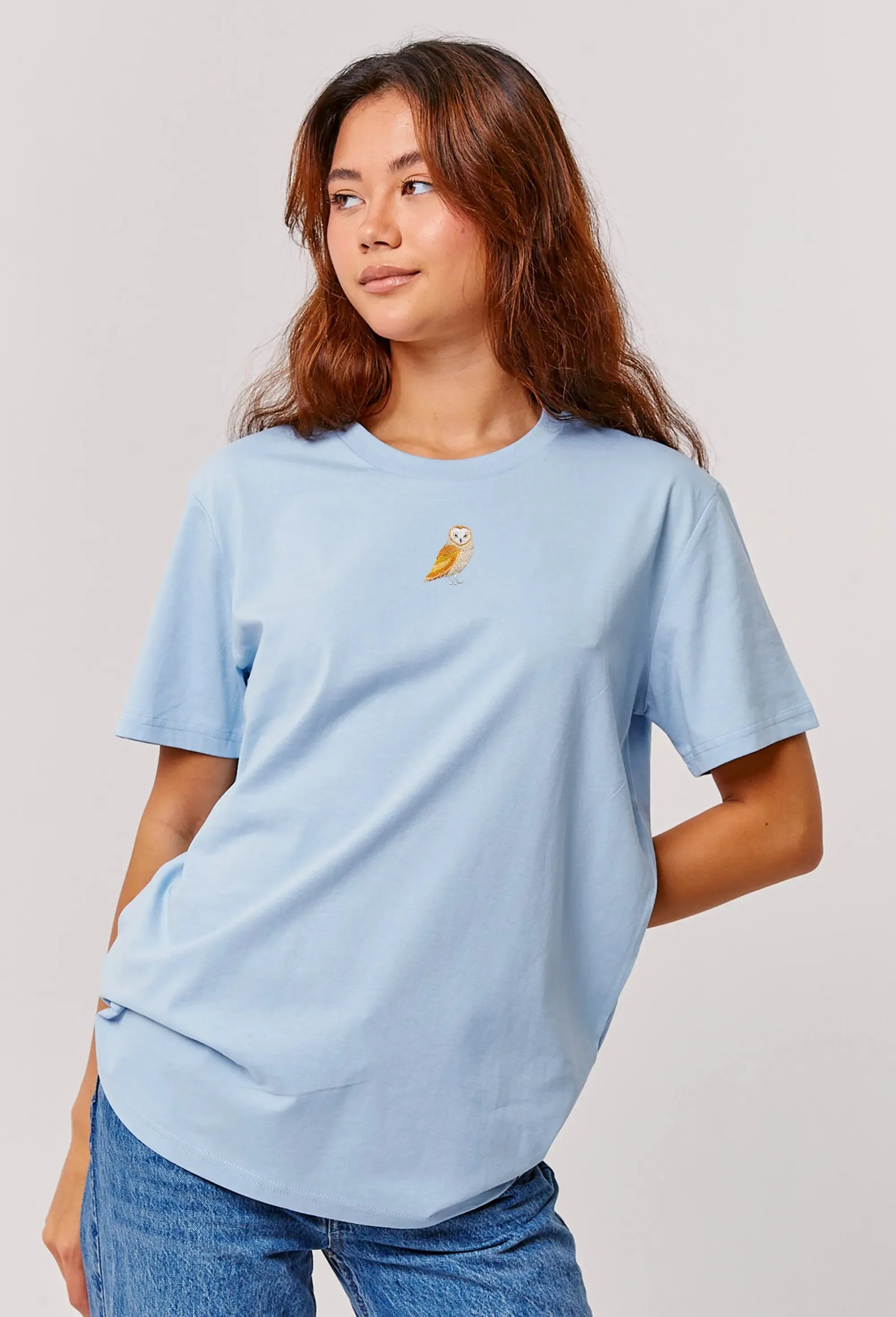 barn owl womens t-shirt