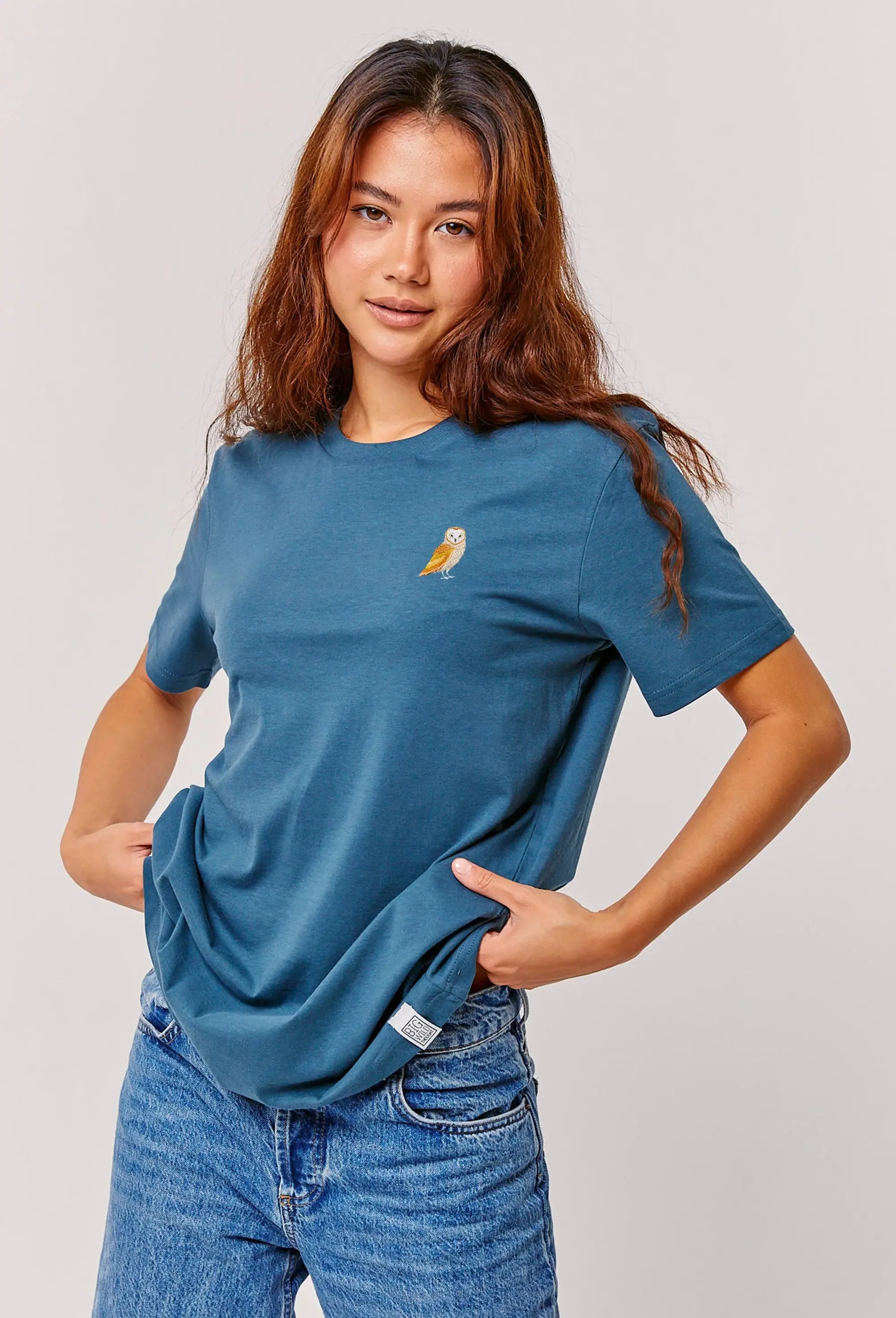 barn owl womens t-shirt