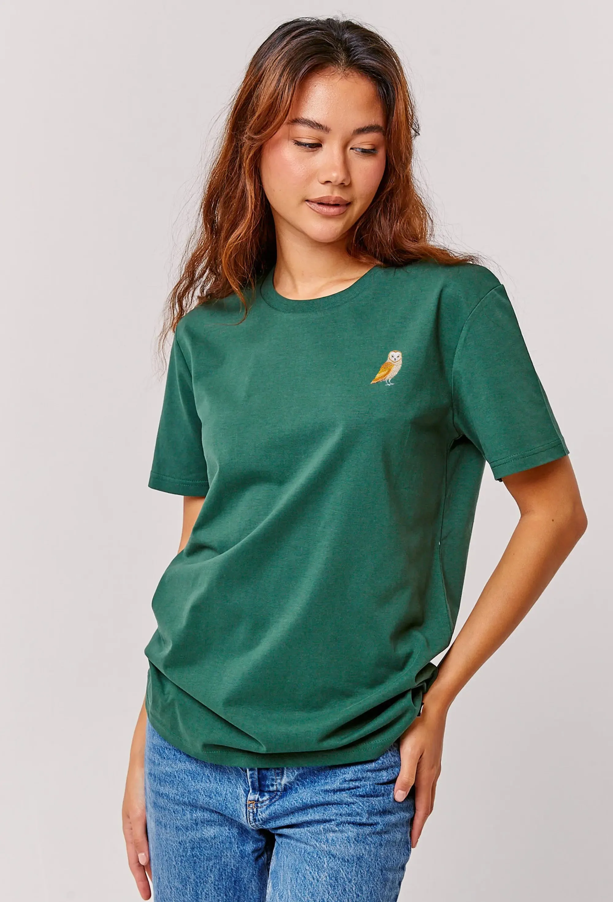 barn owl womens t-shirt