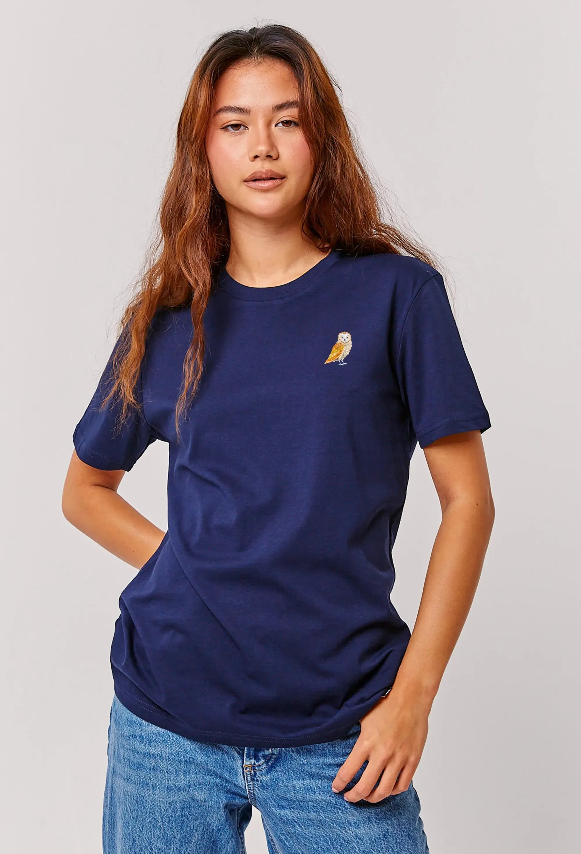 barn owl womens t-shirt