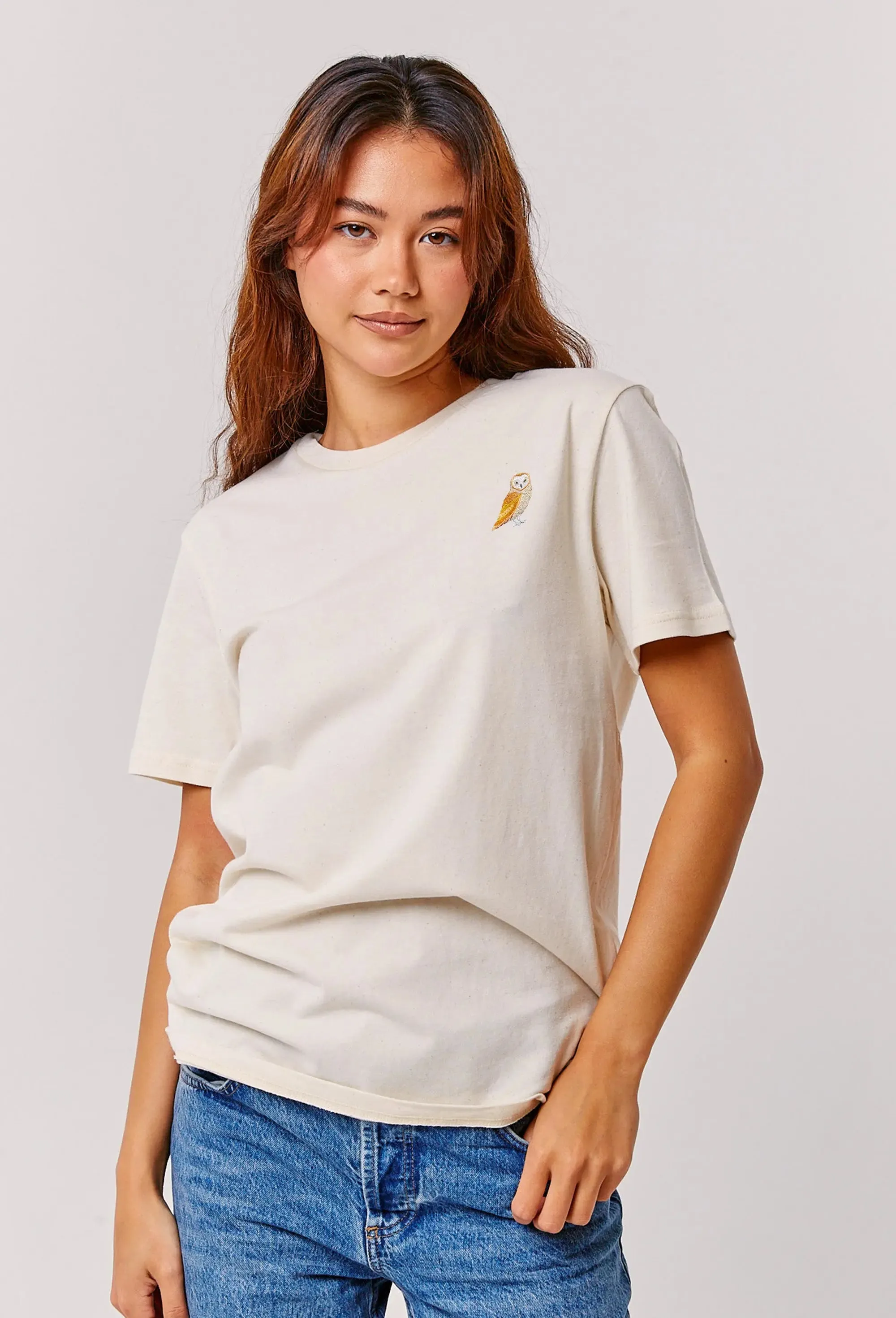 barn owl womens t-shirt