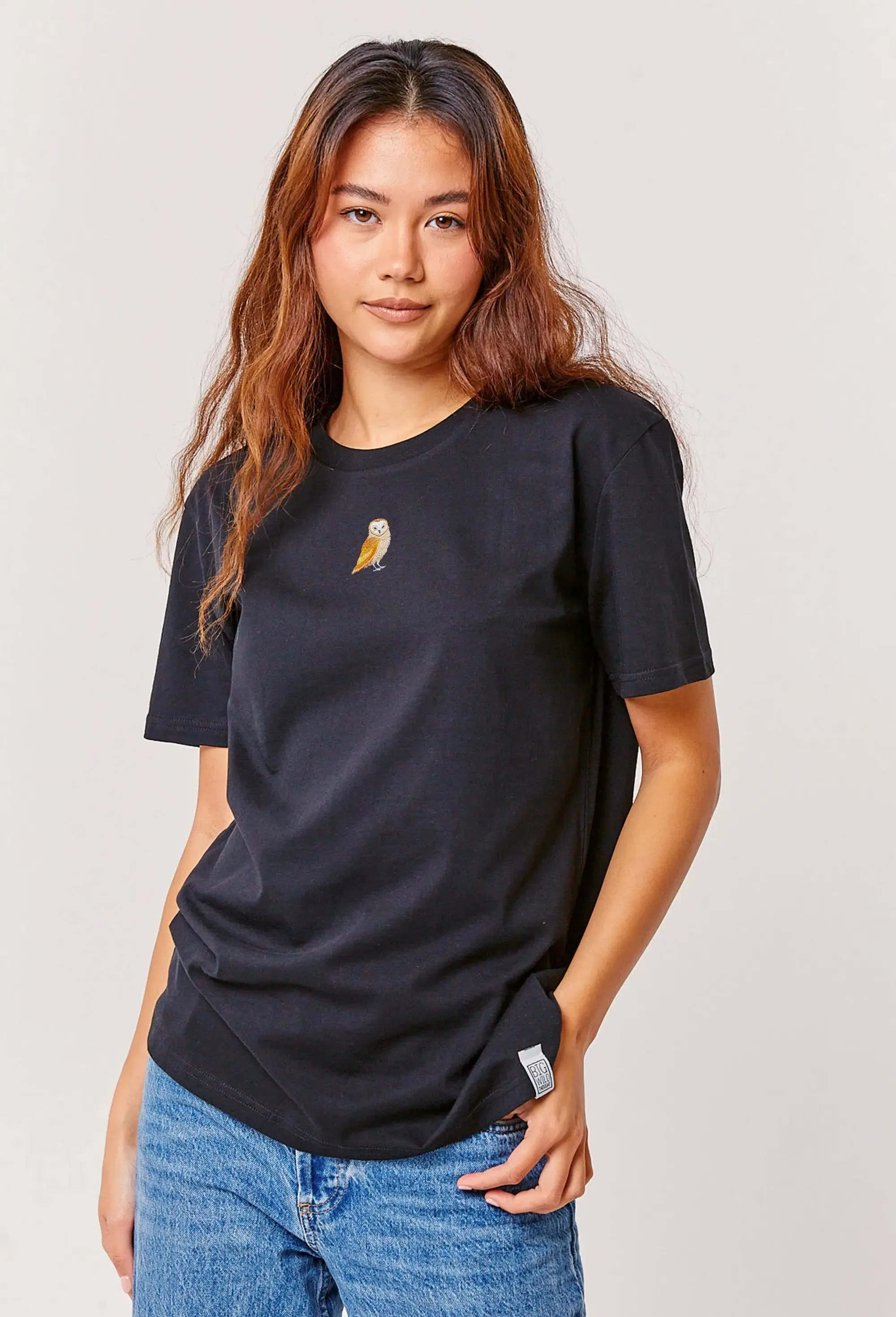 barn owl womens t-shirt