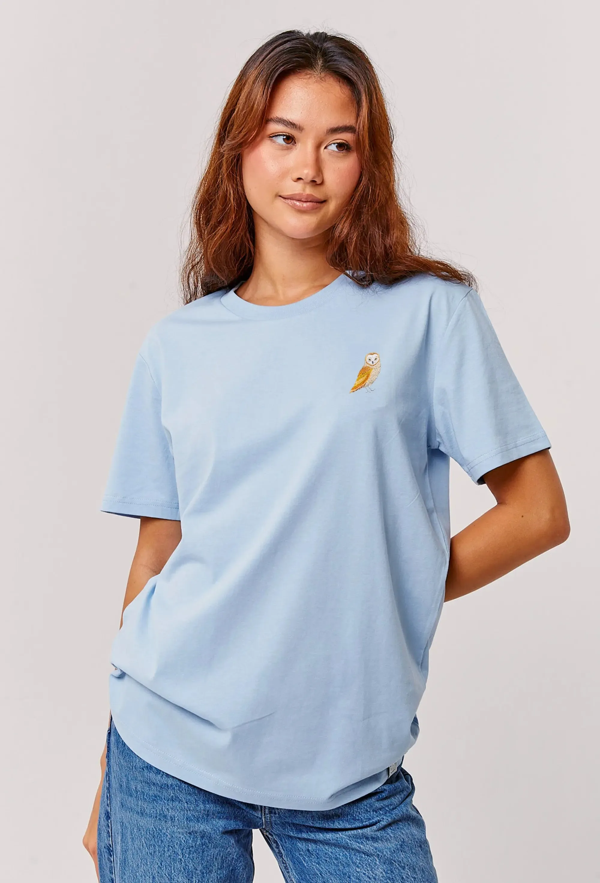 barn owl womens t-shirt