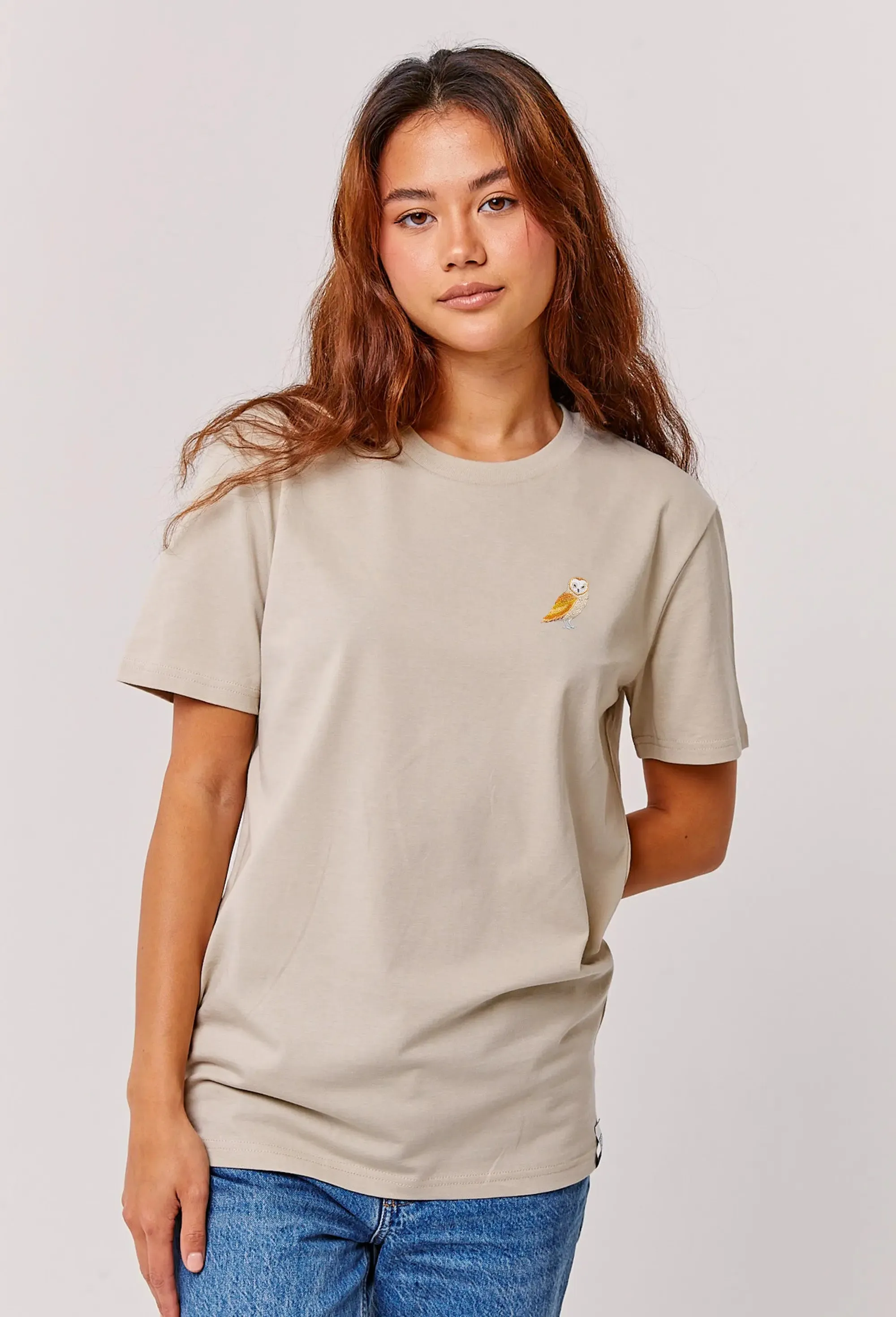 barn owl womens t-shirt