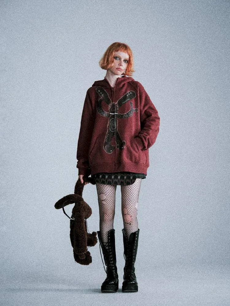Big Silhouette Padded Hooded Sweatshirt【s0000005397】