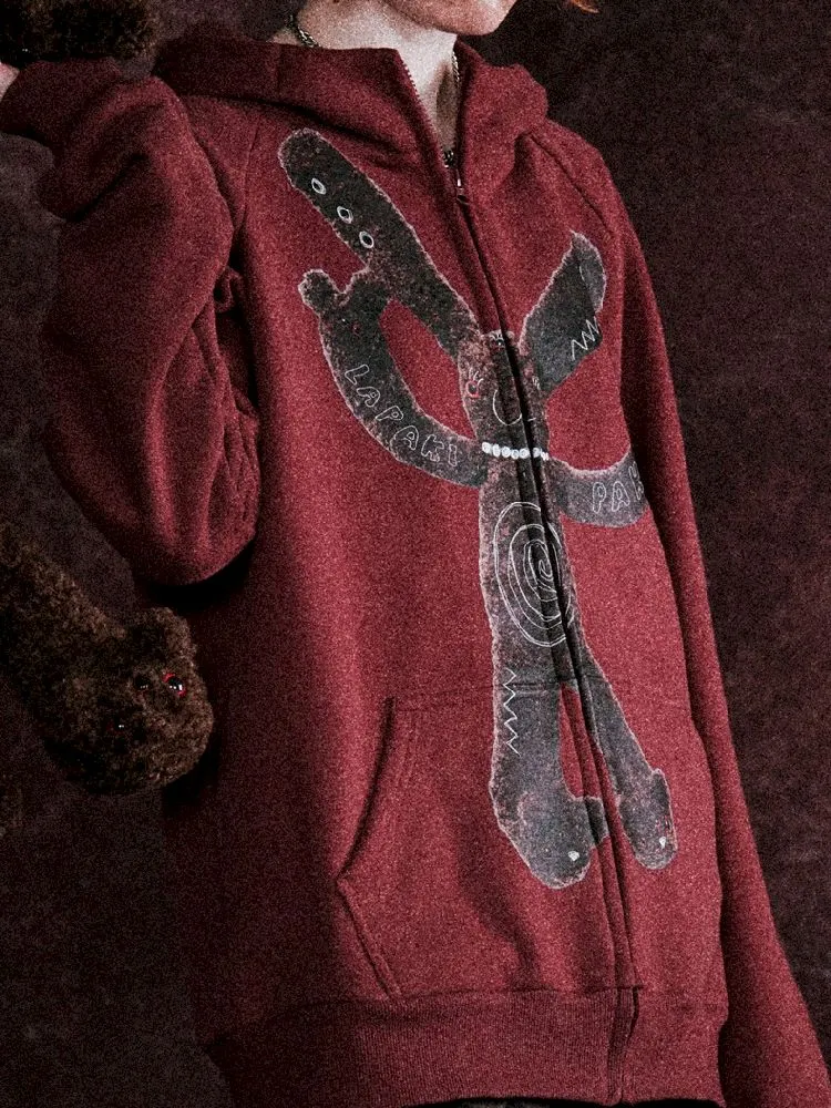 Big Silhouette Padded Hooded Sweatshirt【s0000005397】