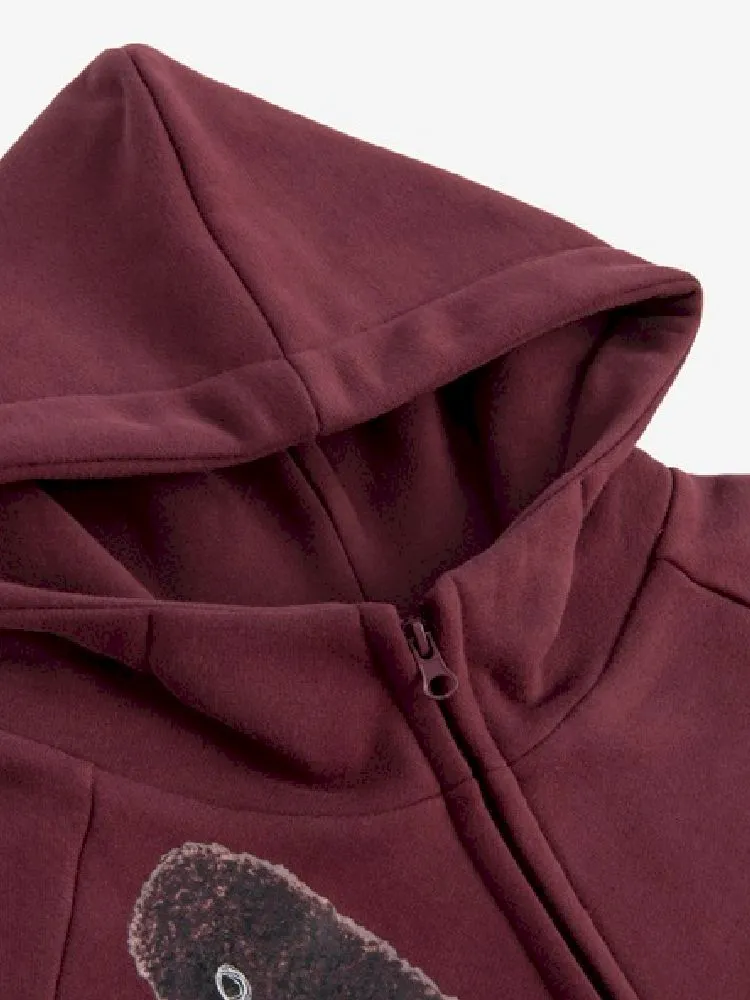 Big Silhouette Padded Hooded Sweatshirt【s0000005397】