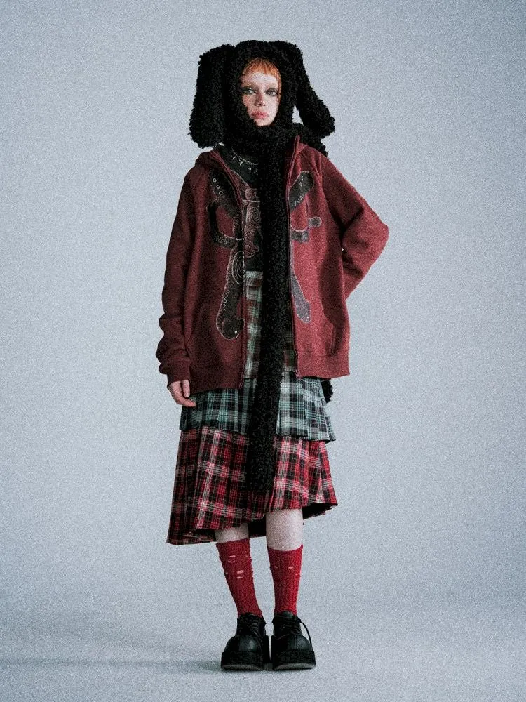Big Silhouette Padded Hooded Sweatshirt【s0000005397】