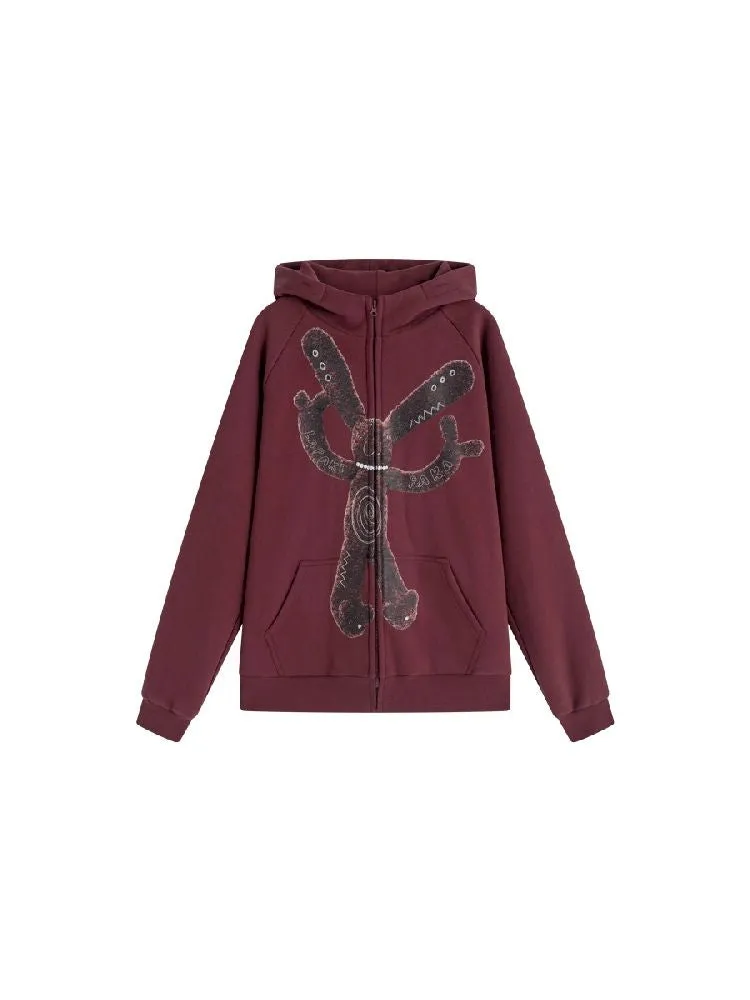 Big Silhouette Padded Hooded Sweatshirt【s0000005397】