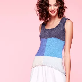 Caron X Pantone Color Block Knit Tank