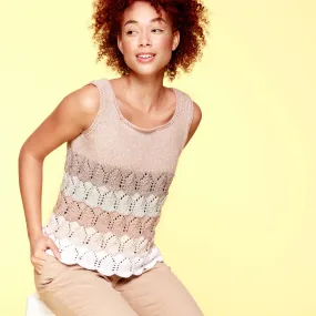 Caron X Pantone Lacy Knit Tank