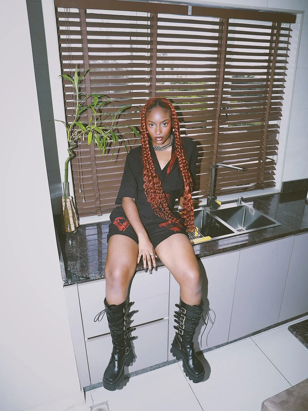 Casj Vol 2 Red Heart Adire Shorts