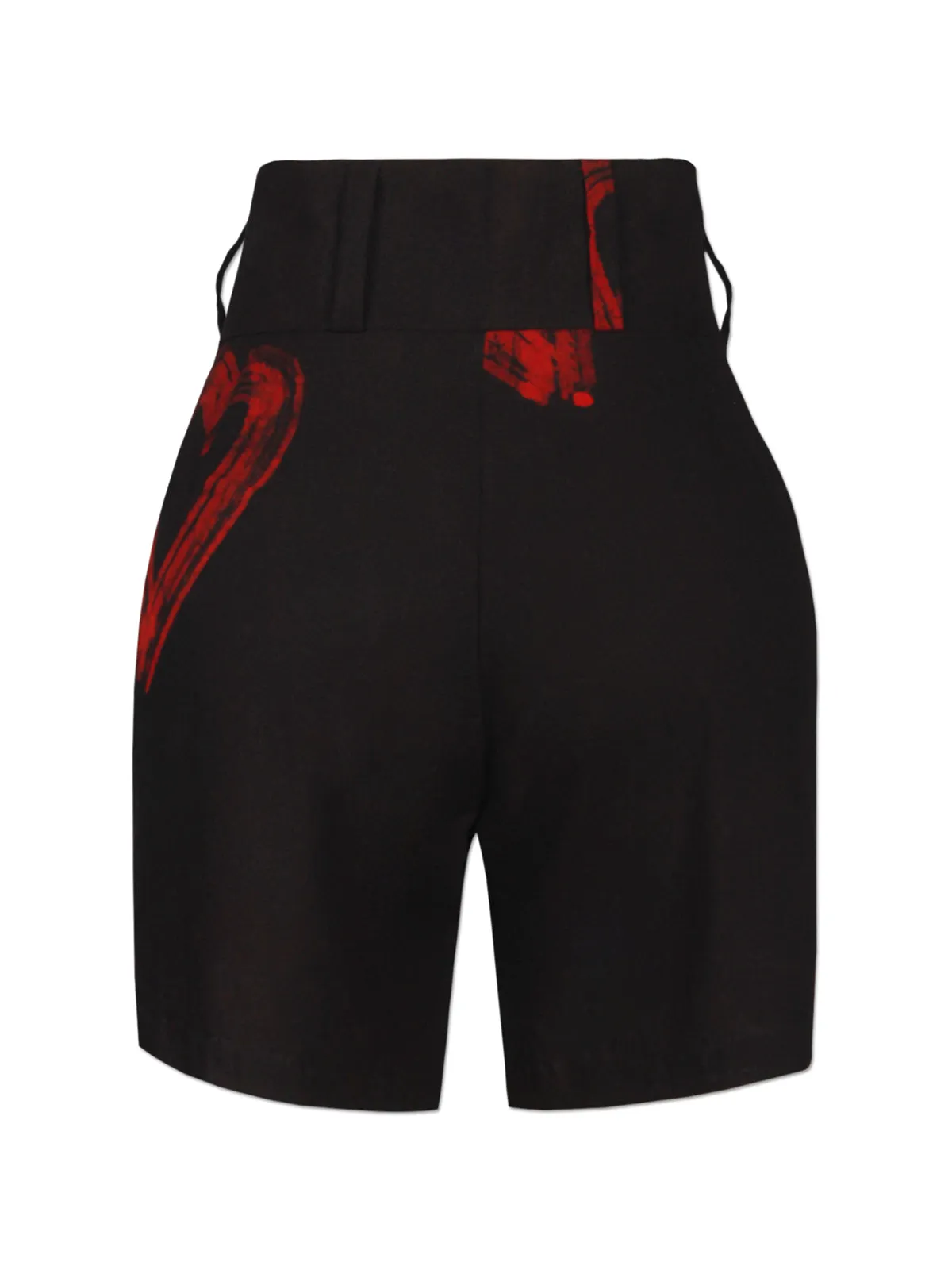 Casj Vol 2 Red Heart Adire Shorts
