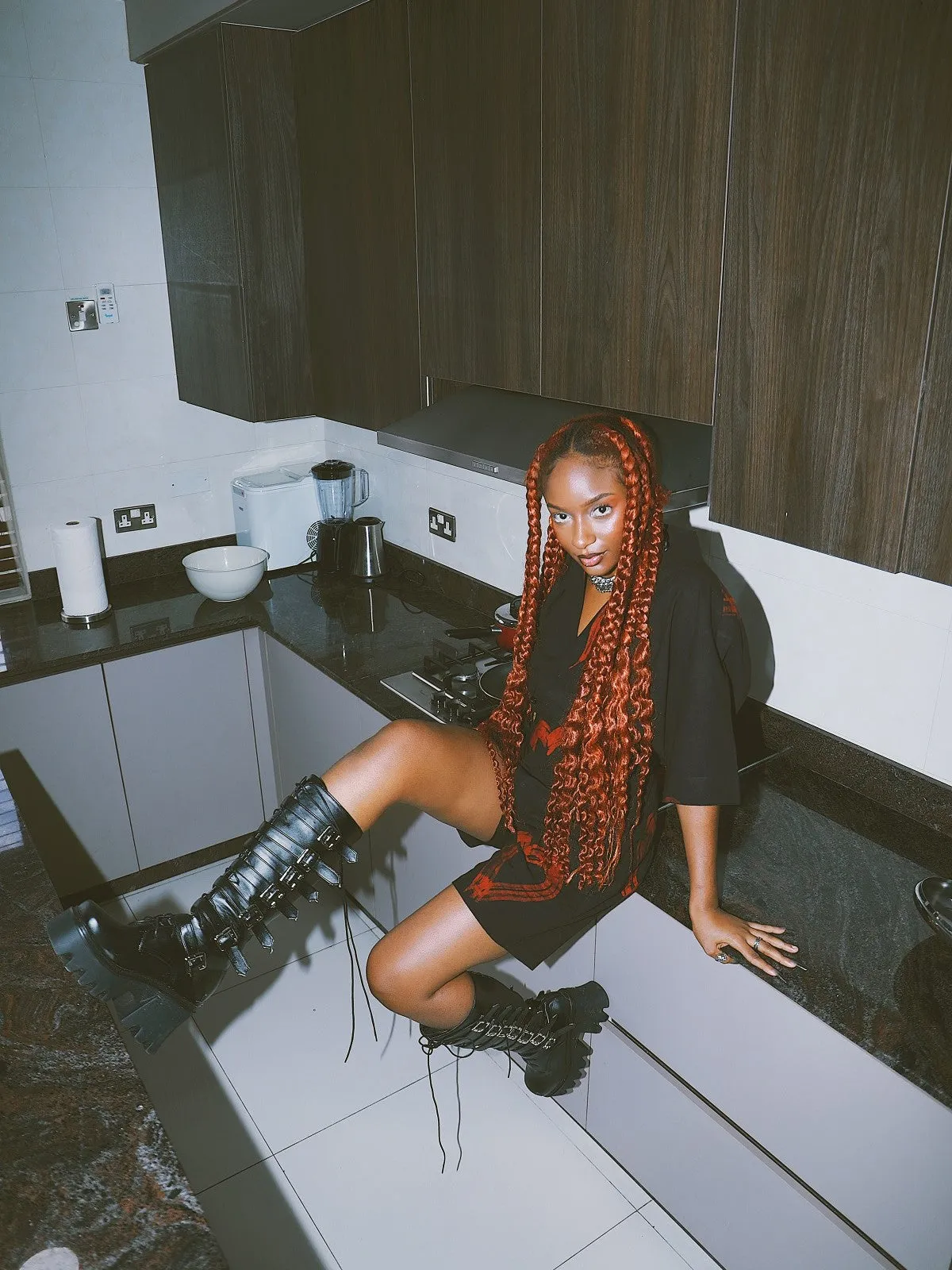 Casj Vol 2 Red Heart Adire Shorts