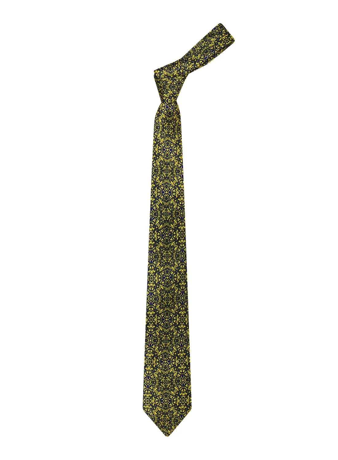 Chokore Yellow & Blue Silk Tie - Indian At Heart range