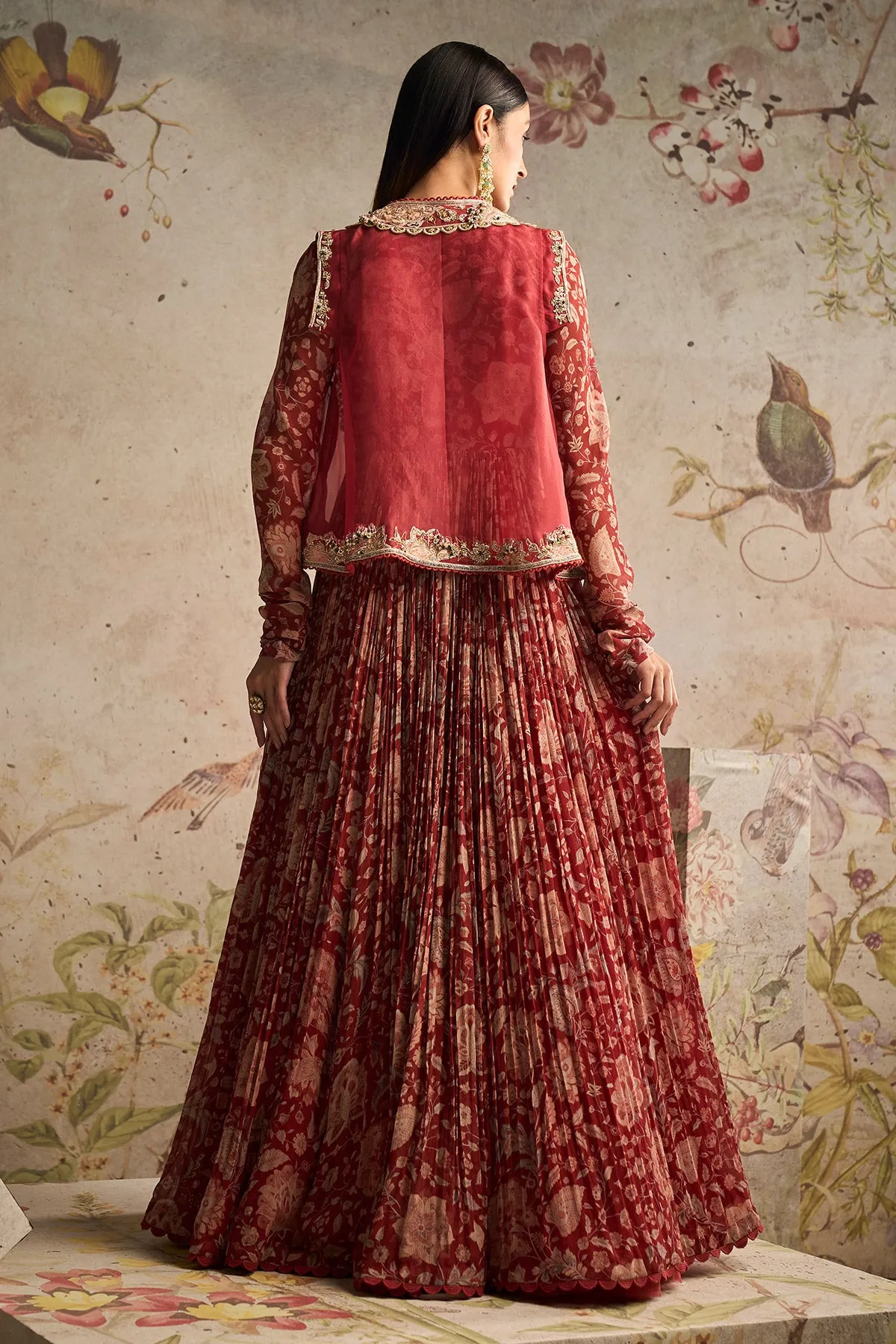 DAZZLE ANARKALI JACKET SET