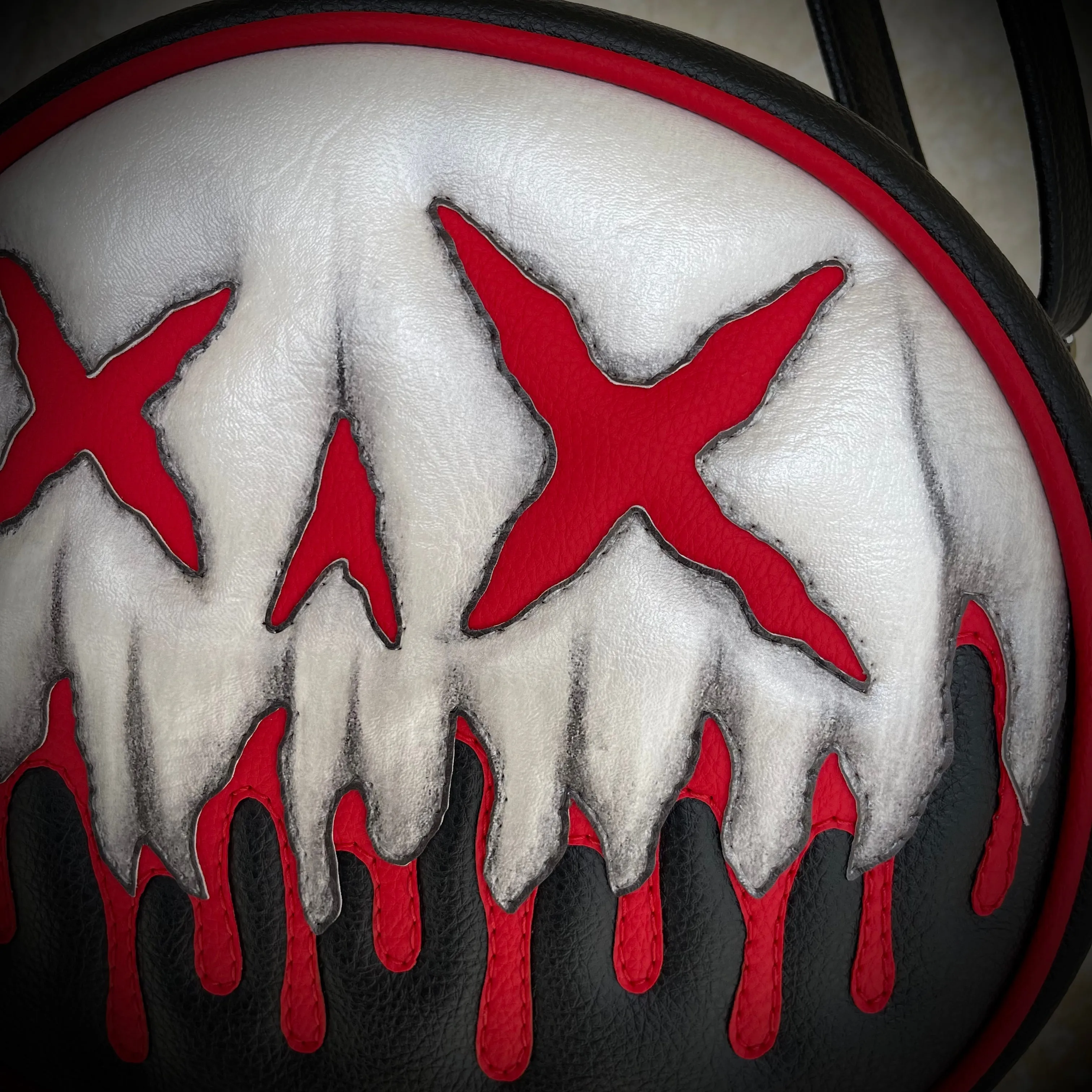 Drippy Drop X Eye Shadow Skull - Symphony Black & Matte Red - *PRE-ORDER