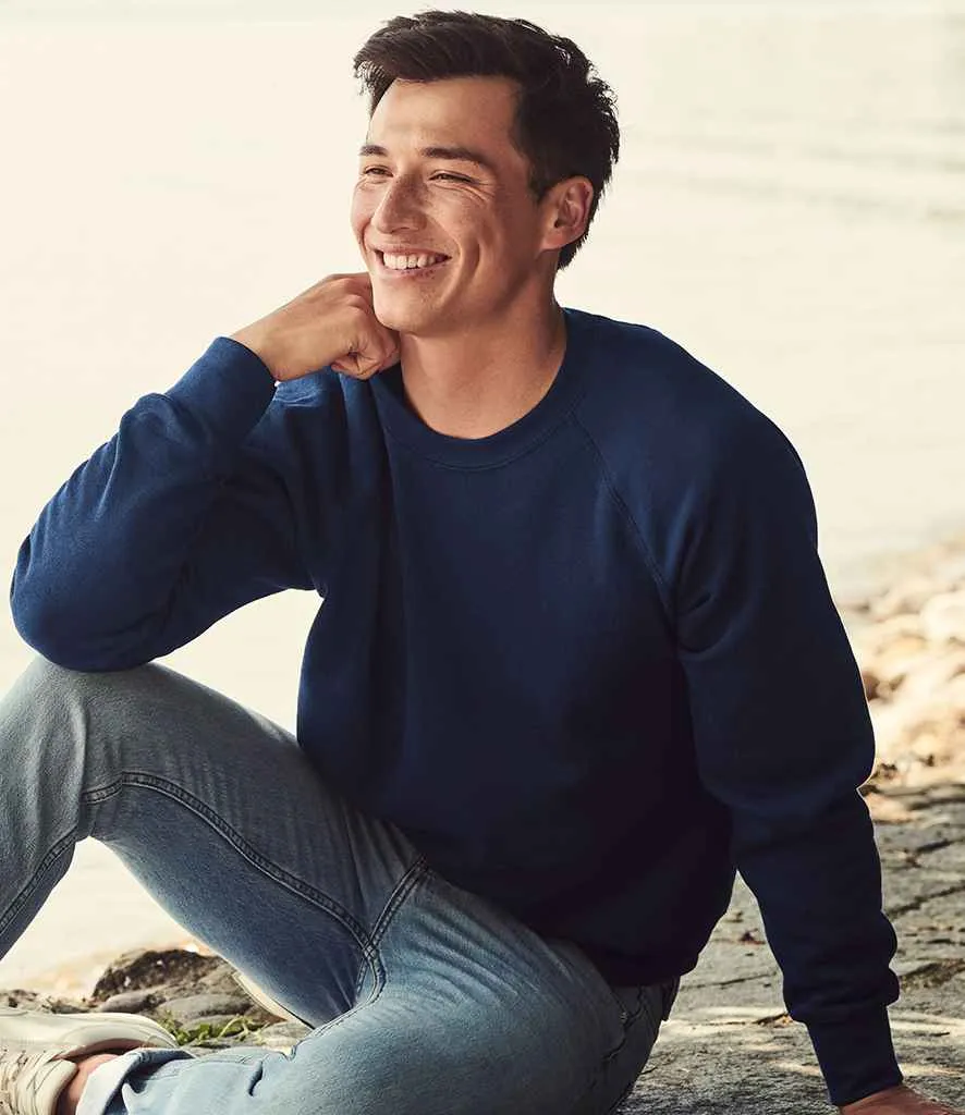 Fruit of the Loom Classic Raglan Sweatshirt - Dark Colours