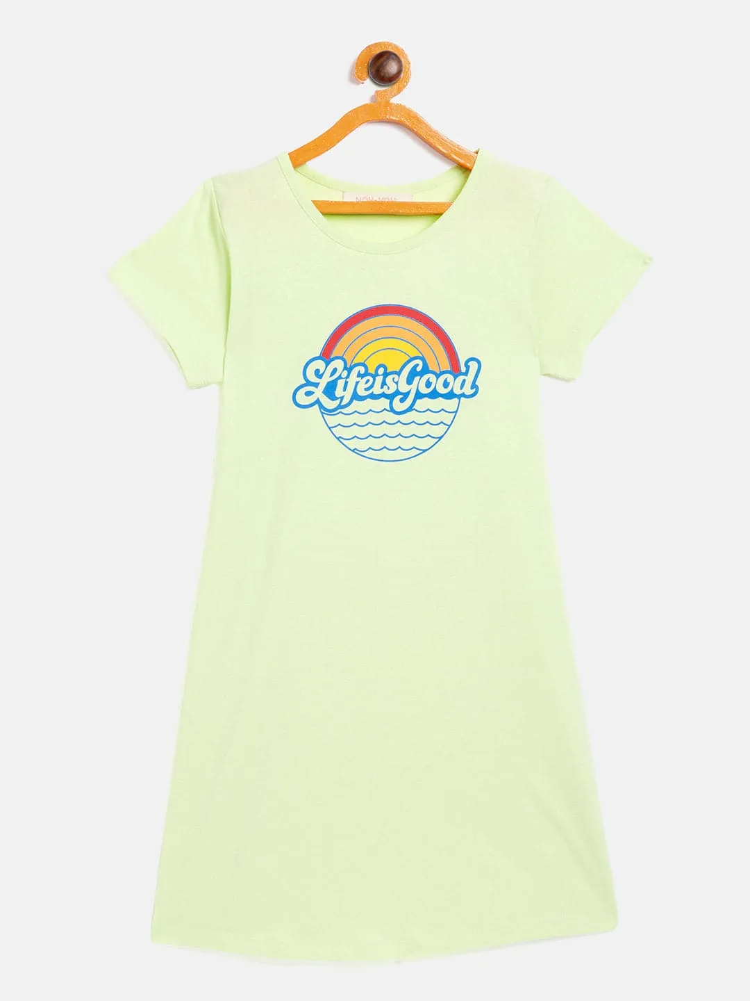 Girls Green Life-Is-Good Tent Dress - Lyush Kids