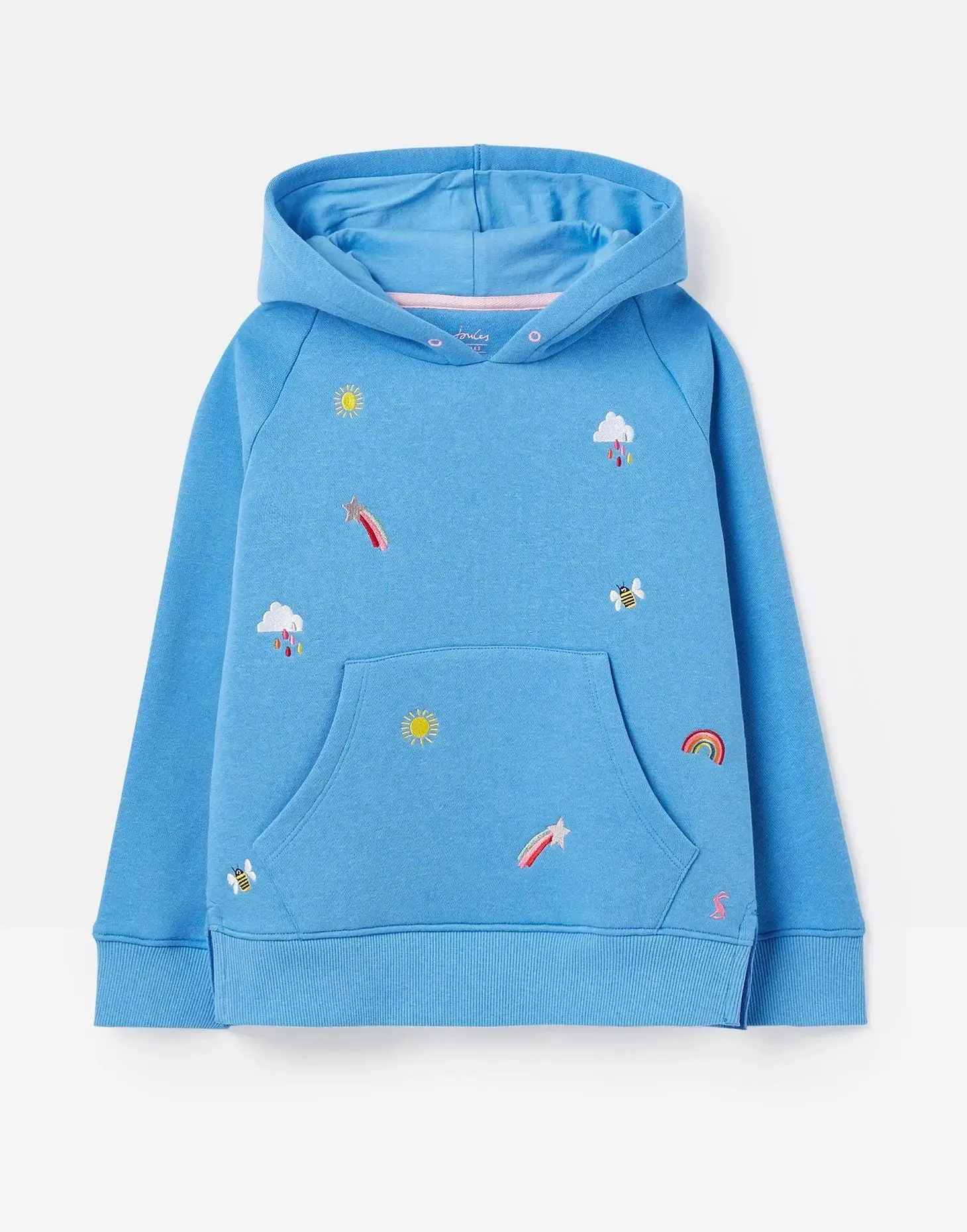 Girls' Lucas Raglan Sleeve Hooded Sweatshirt | Joules