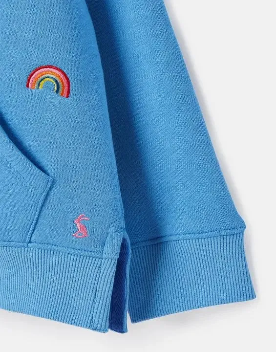 Girls' Lucas Raglan Sleeve Hooded Sweatshirt | Joules
