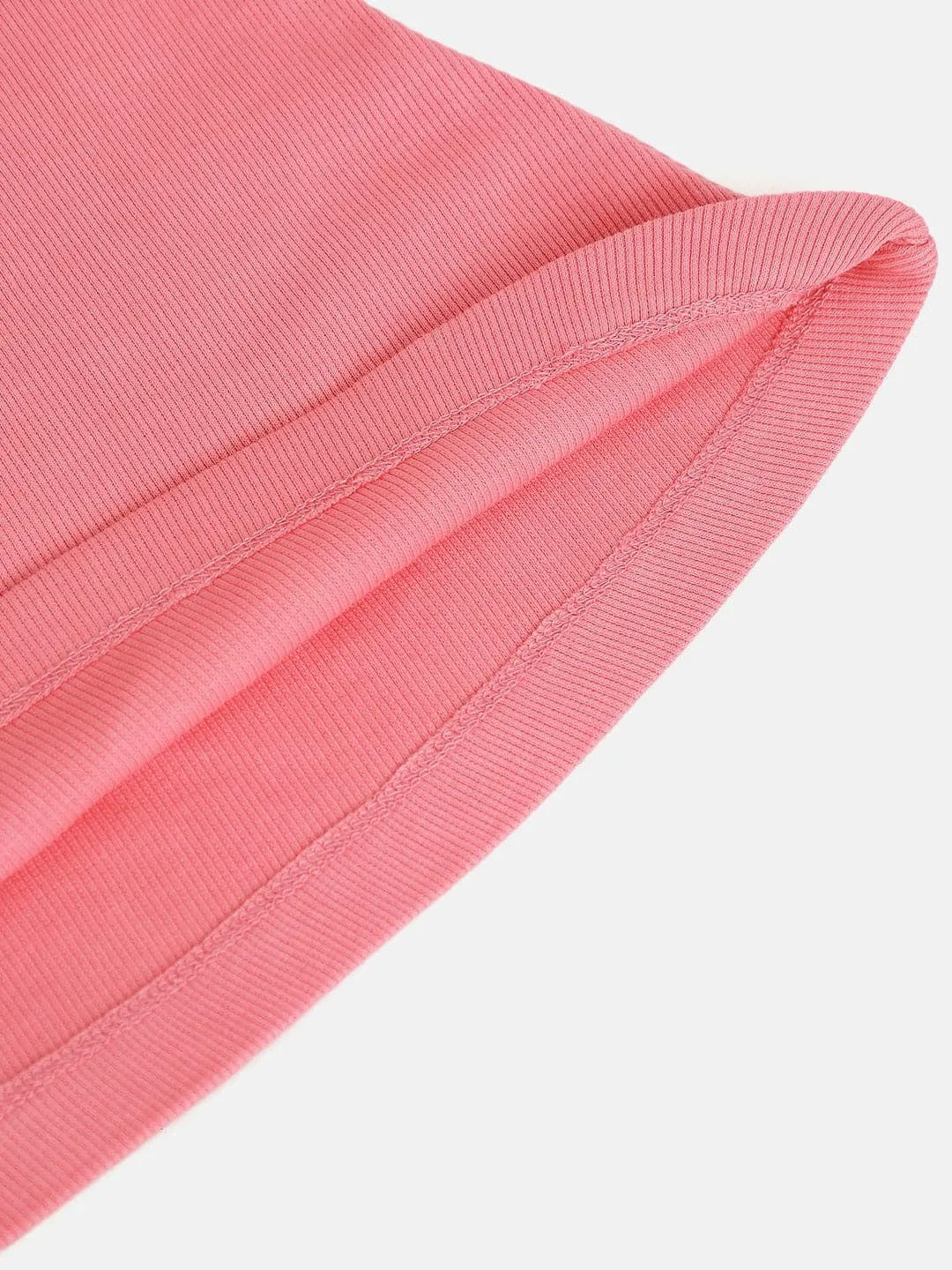 Girls Pink Rib Tent Dress - Lyush Kids