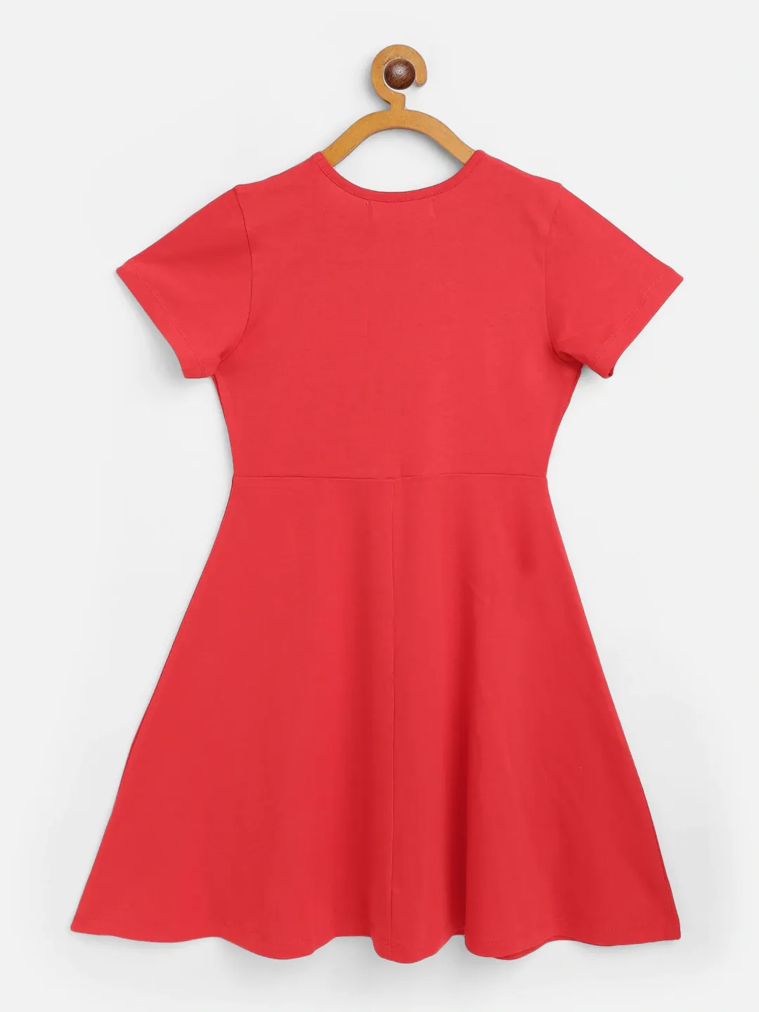 Girls Red Life-Is-Good Skater Dress - Lyush Kids